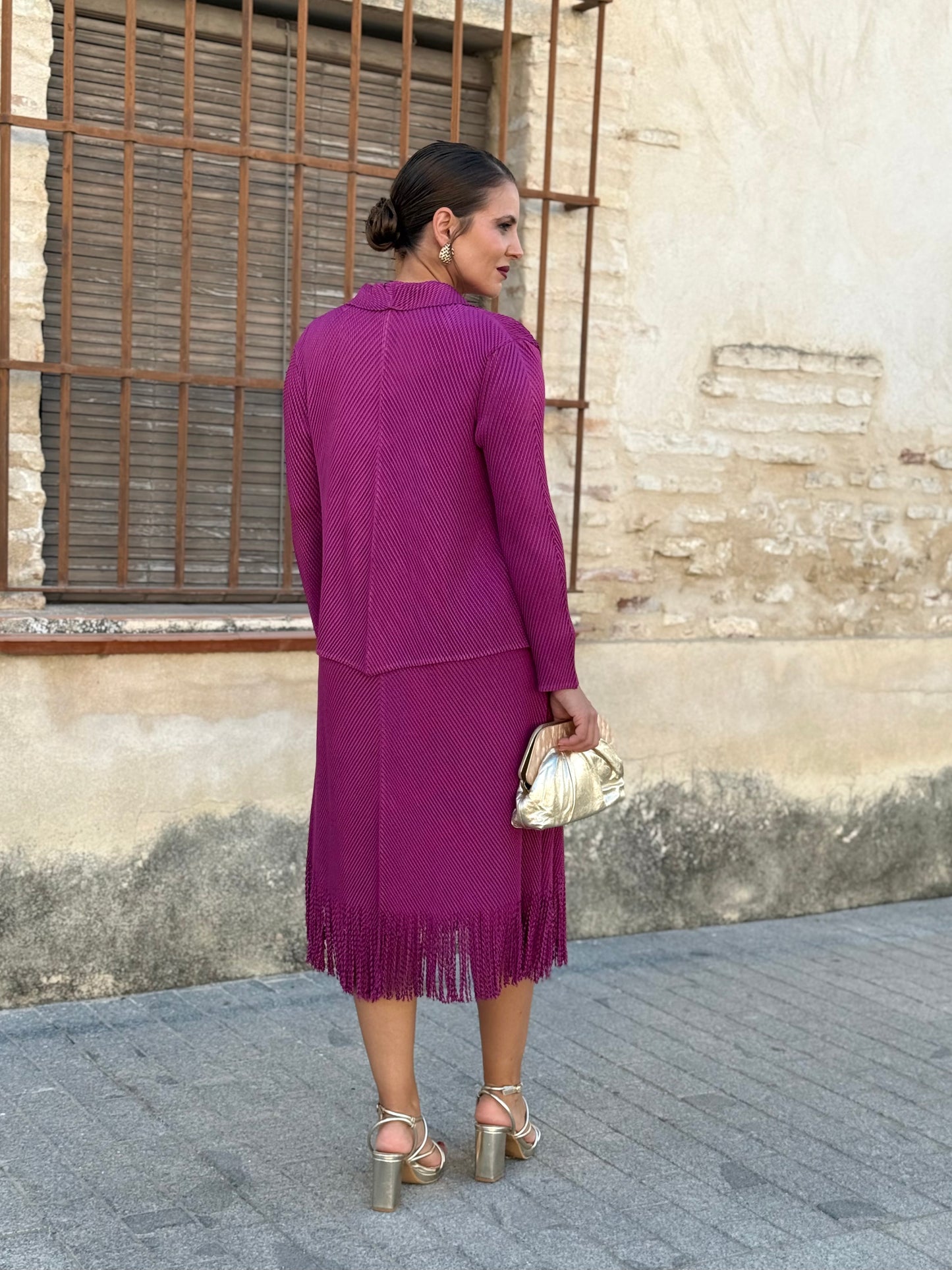 Vestido + Chaqueta Sandra Buganvilla