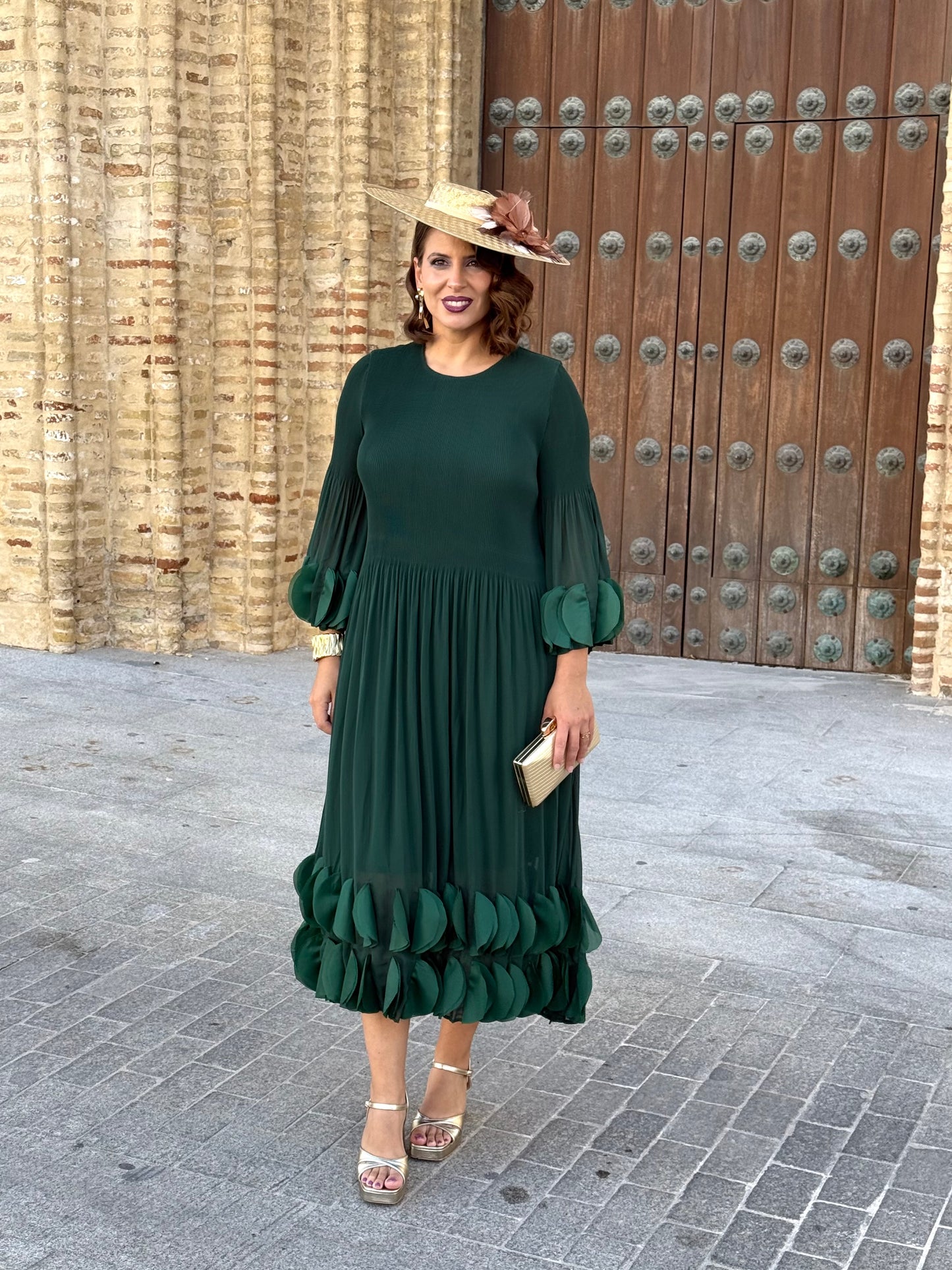 Vestido Alhambra Verde Botella
