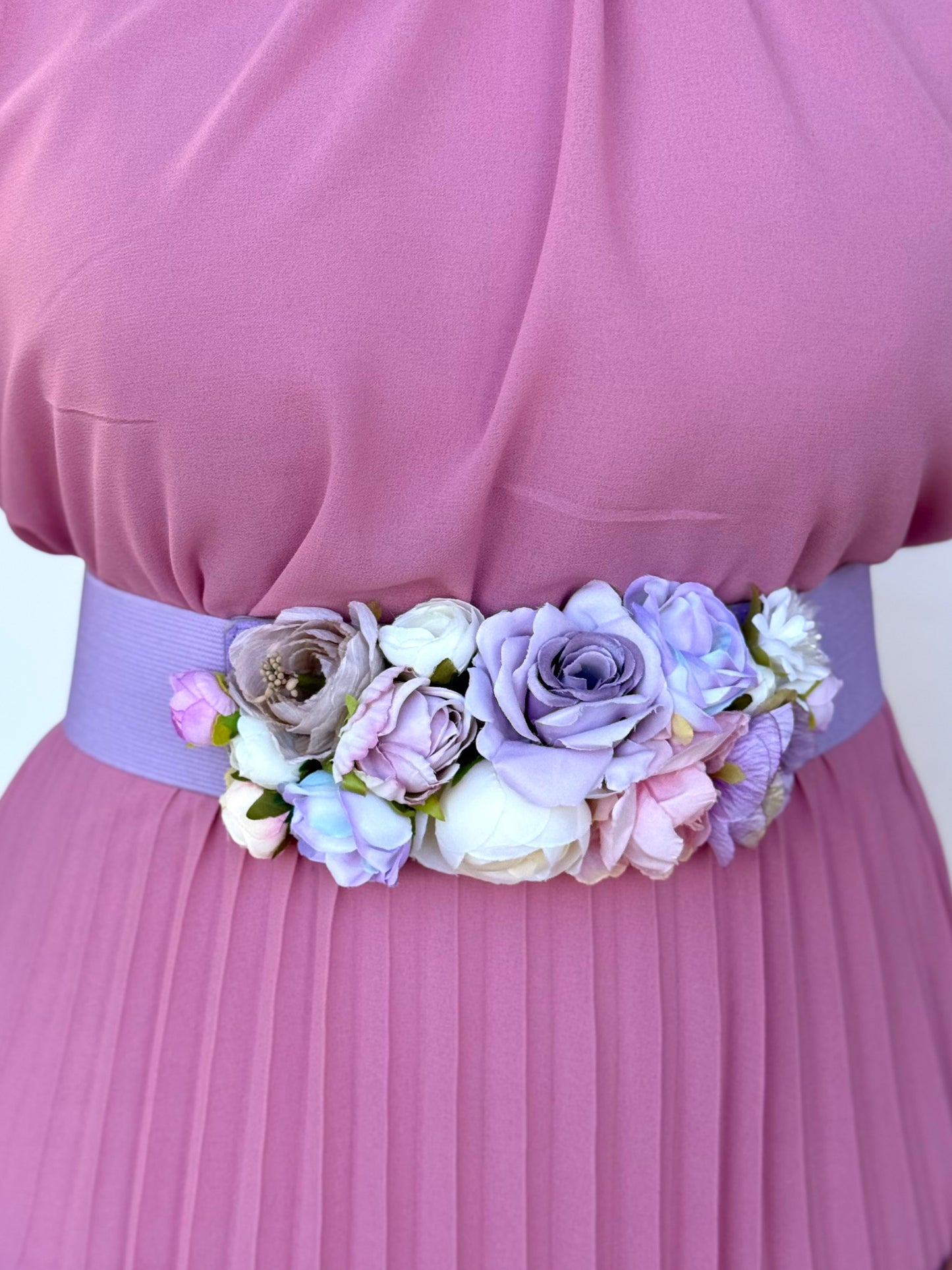 Cinturón Floral Malva