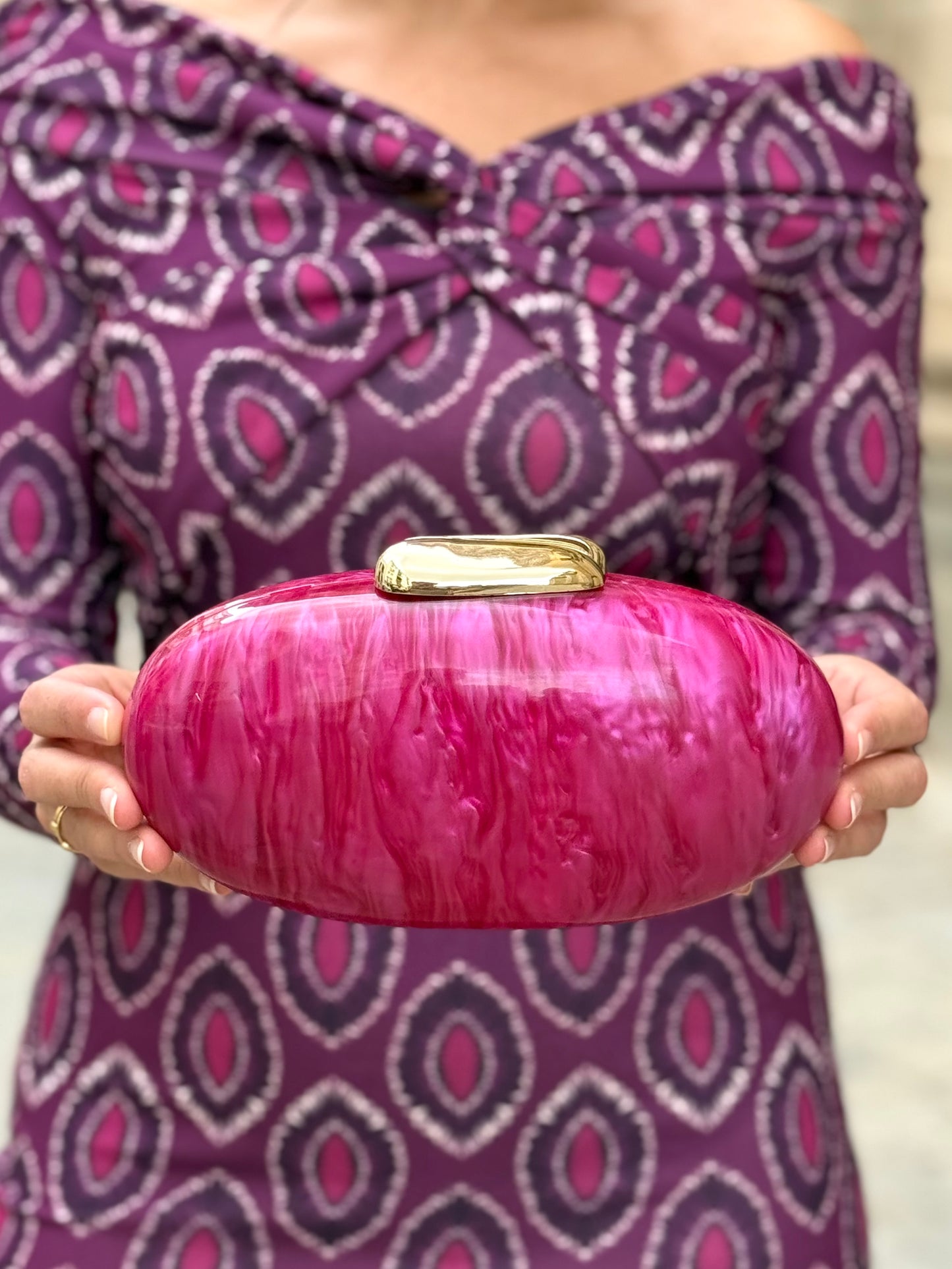 Bolso Ovalado Buganvilla