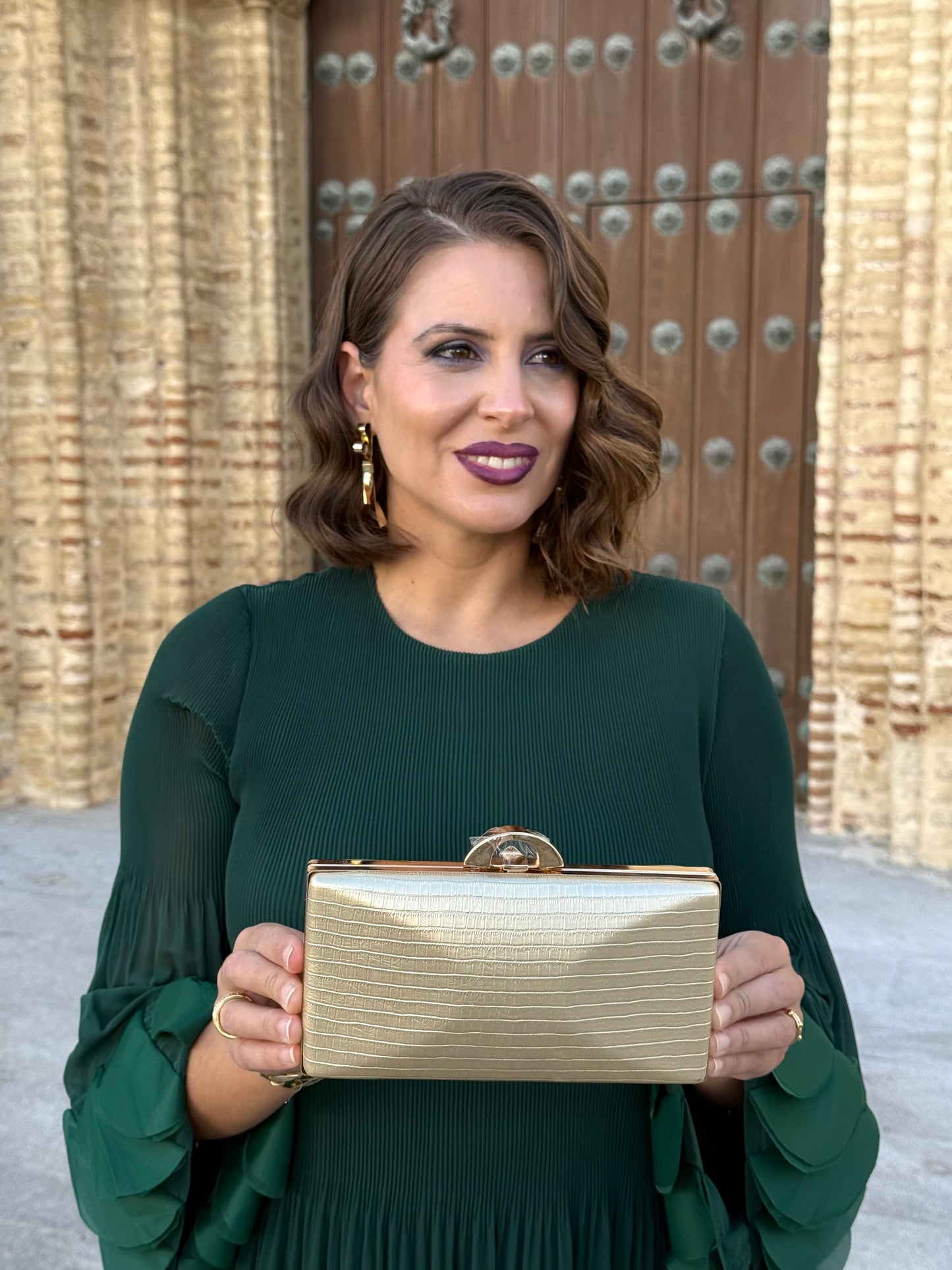 Bolso Clutch Dorado