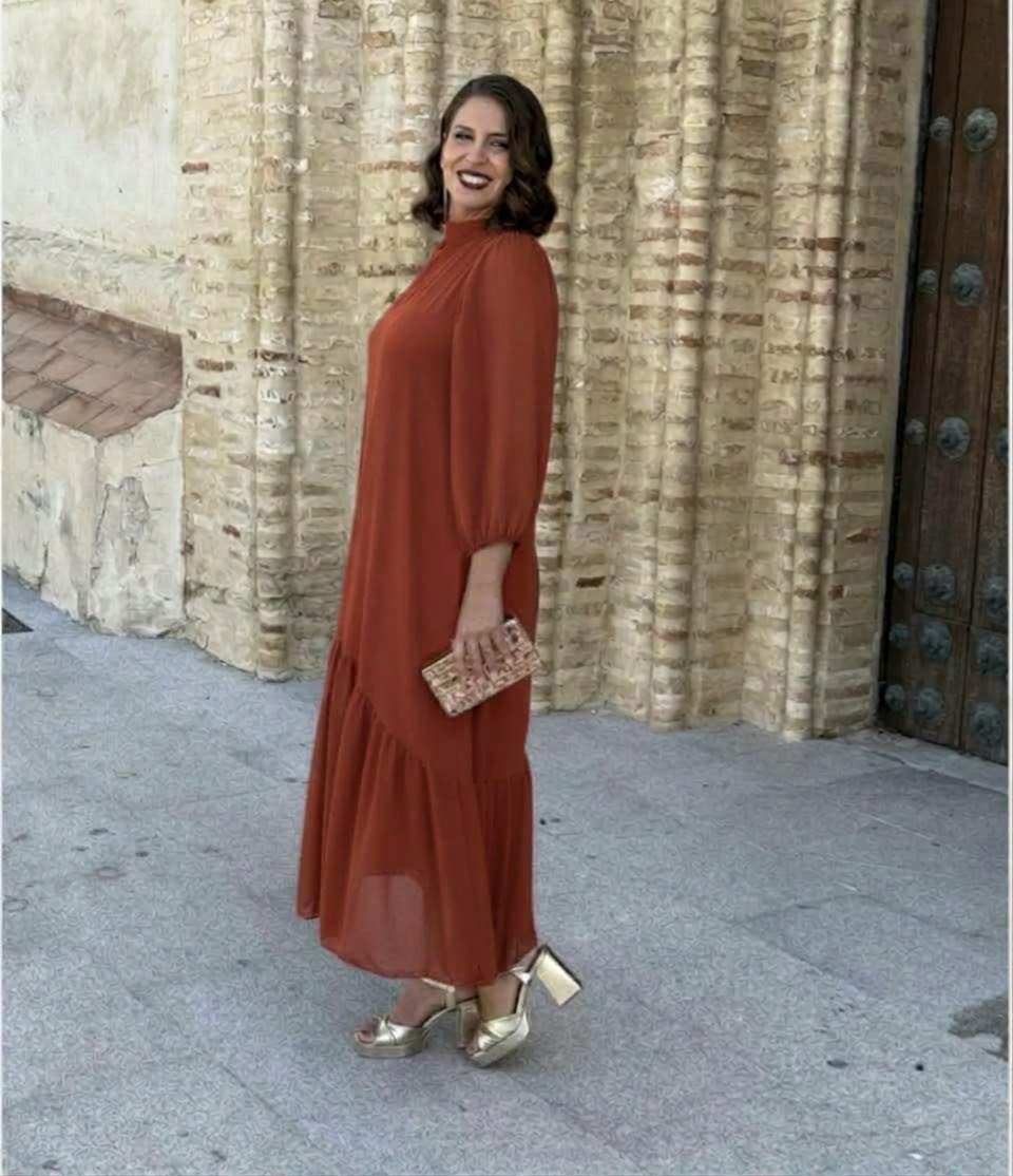 Vestido Amalia Teja