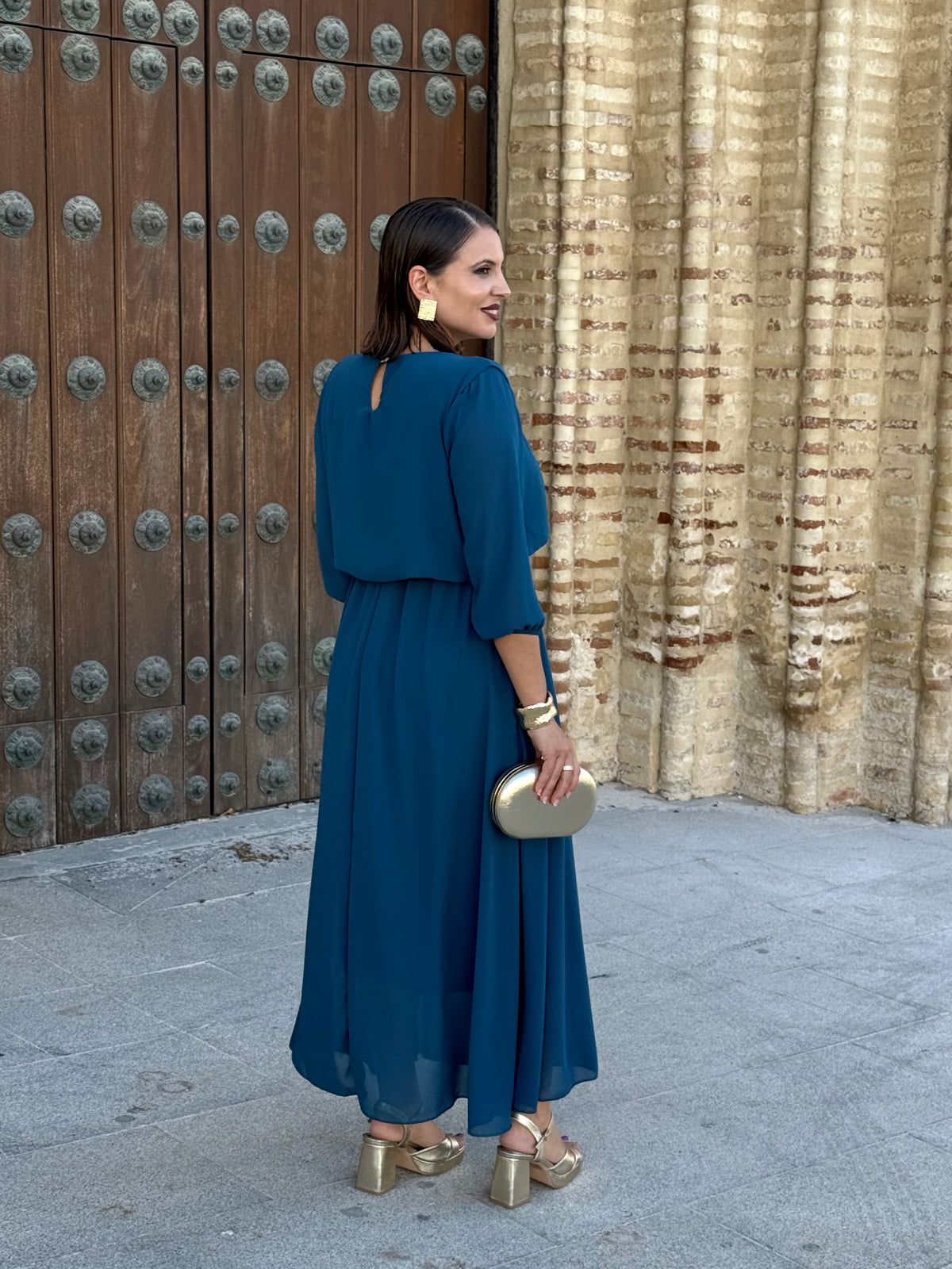 Vestido Miriam Petróleo