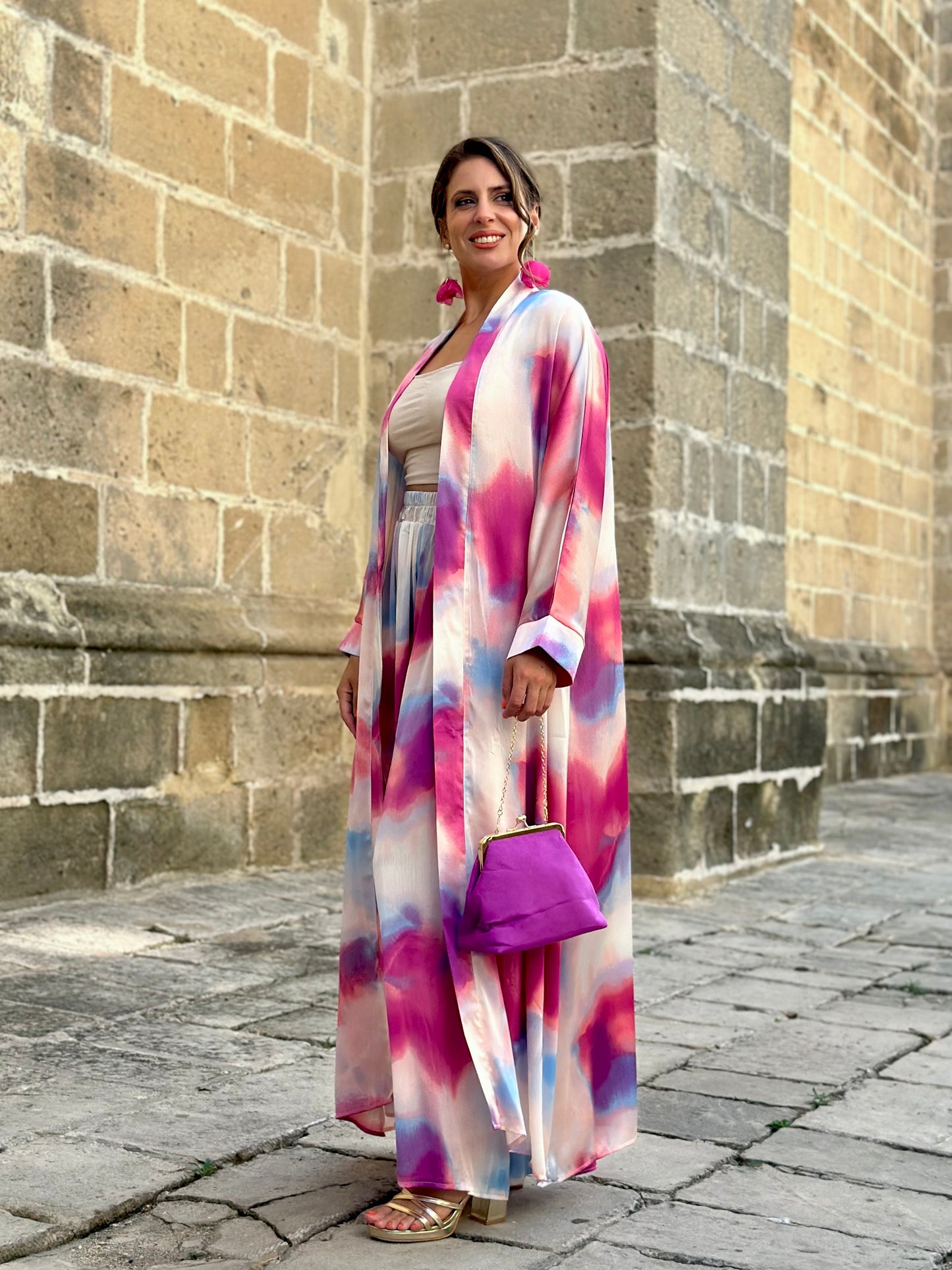 Conjunto Kimono Marea Buganvilla