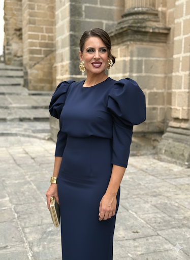 Vestido Gardenia Marino