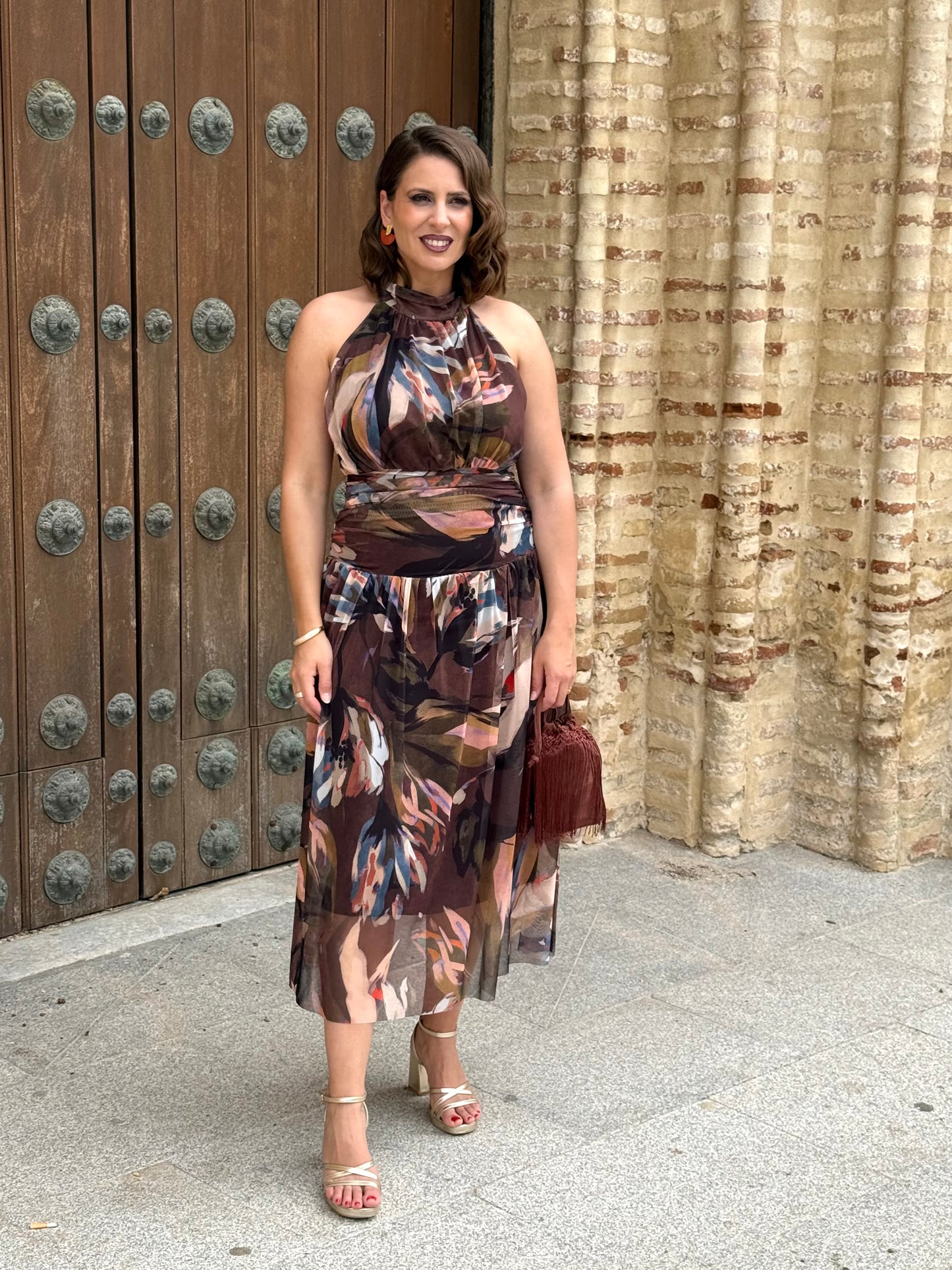Vestido Davinia Marrón