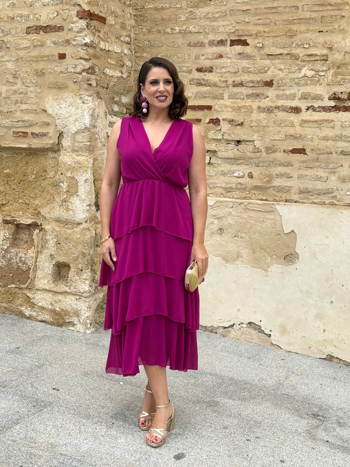 Vestido Naiara Buganvilla