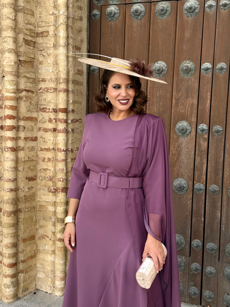 Vestido Palmira Malva Empolvado