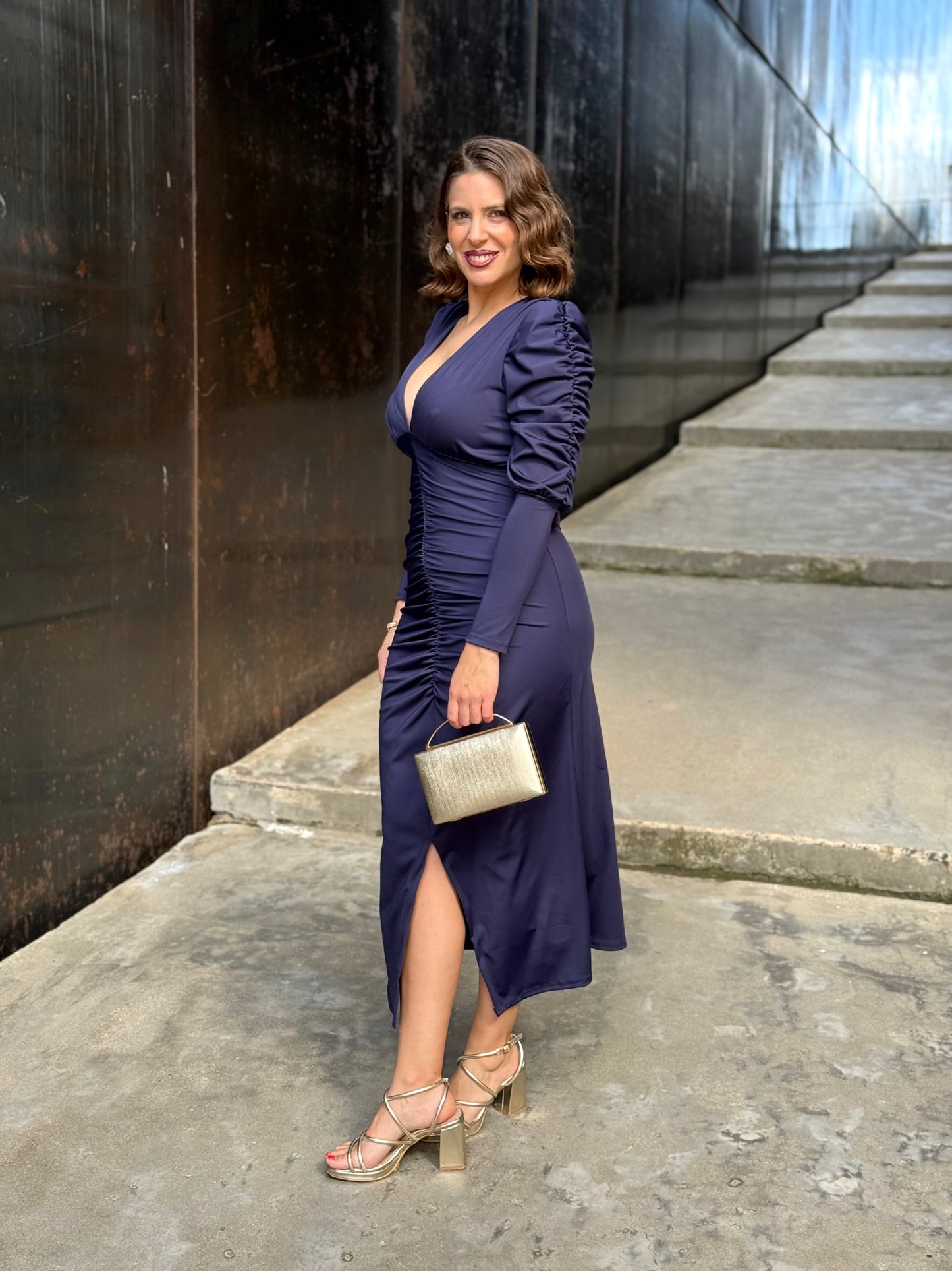 Vestido Lúmina Azul Marino