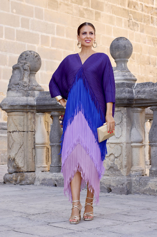 Vestido Adelaida Morado(PREVENTA)