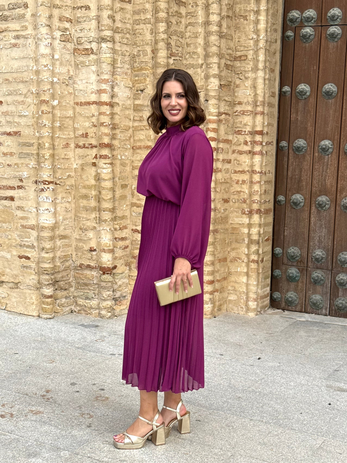 Vestido Julieta Buganvilla