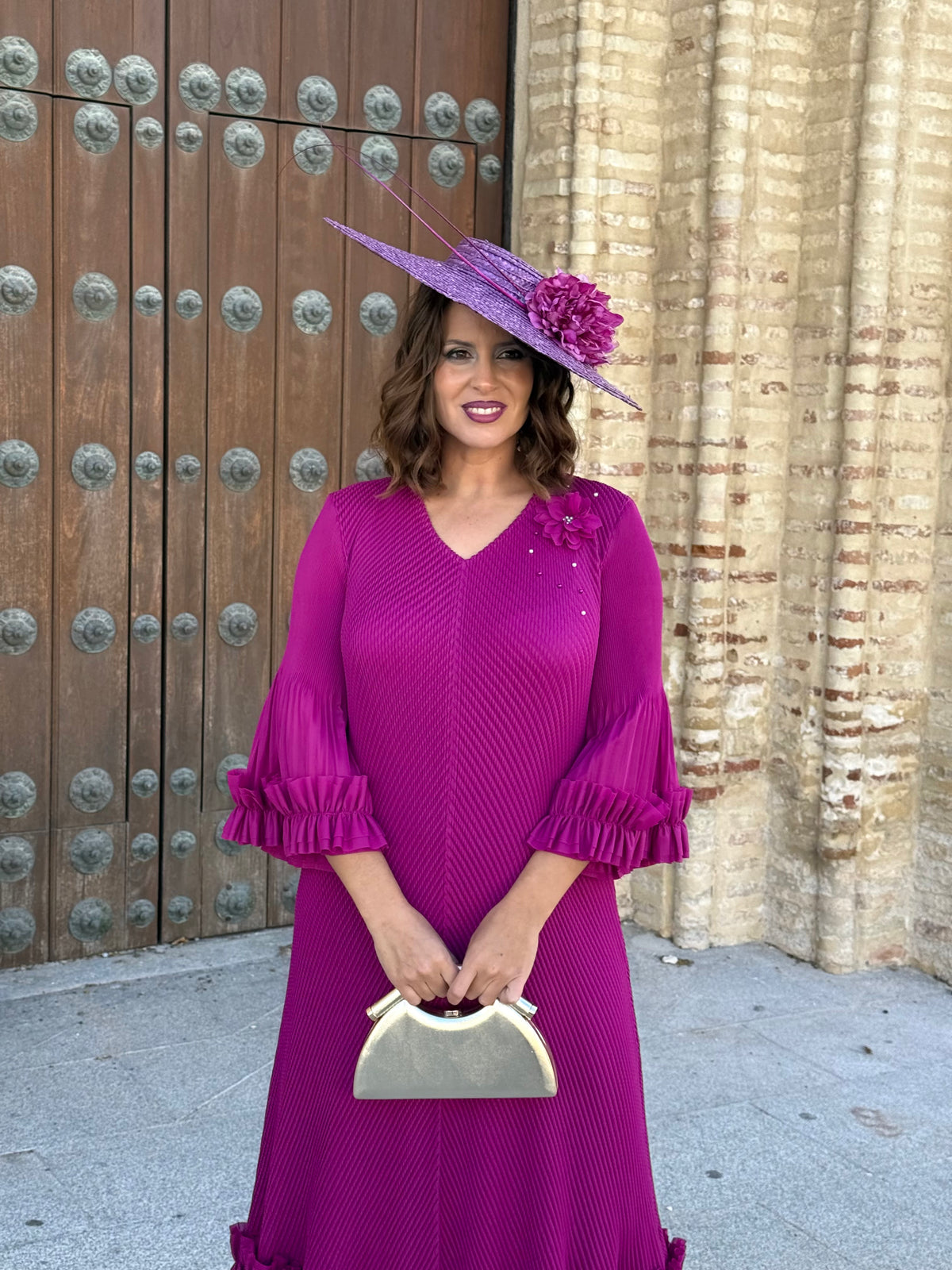 Vestido Lourdes Buganvilla