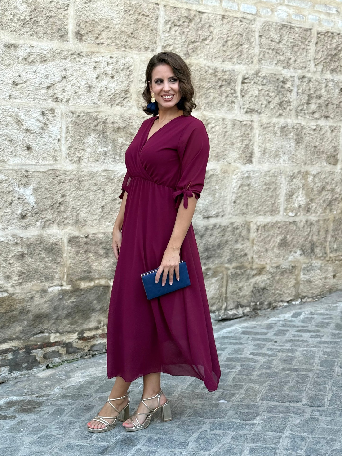 Vestido Indiana Granate