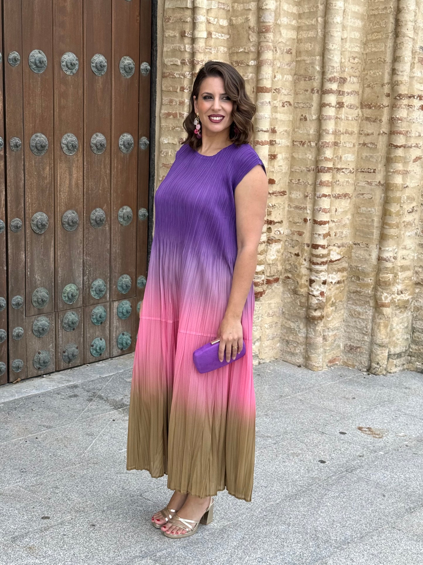 Vestido Armonía Morado/Rosa