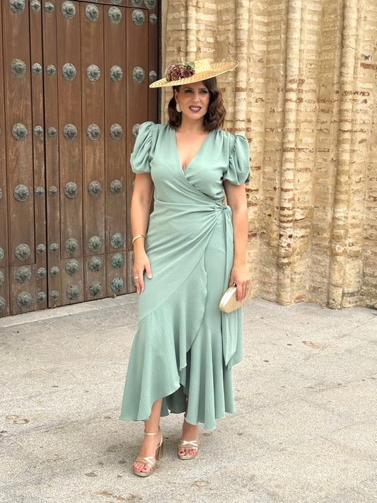 Vestido Emilia Verde Mar