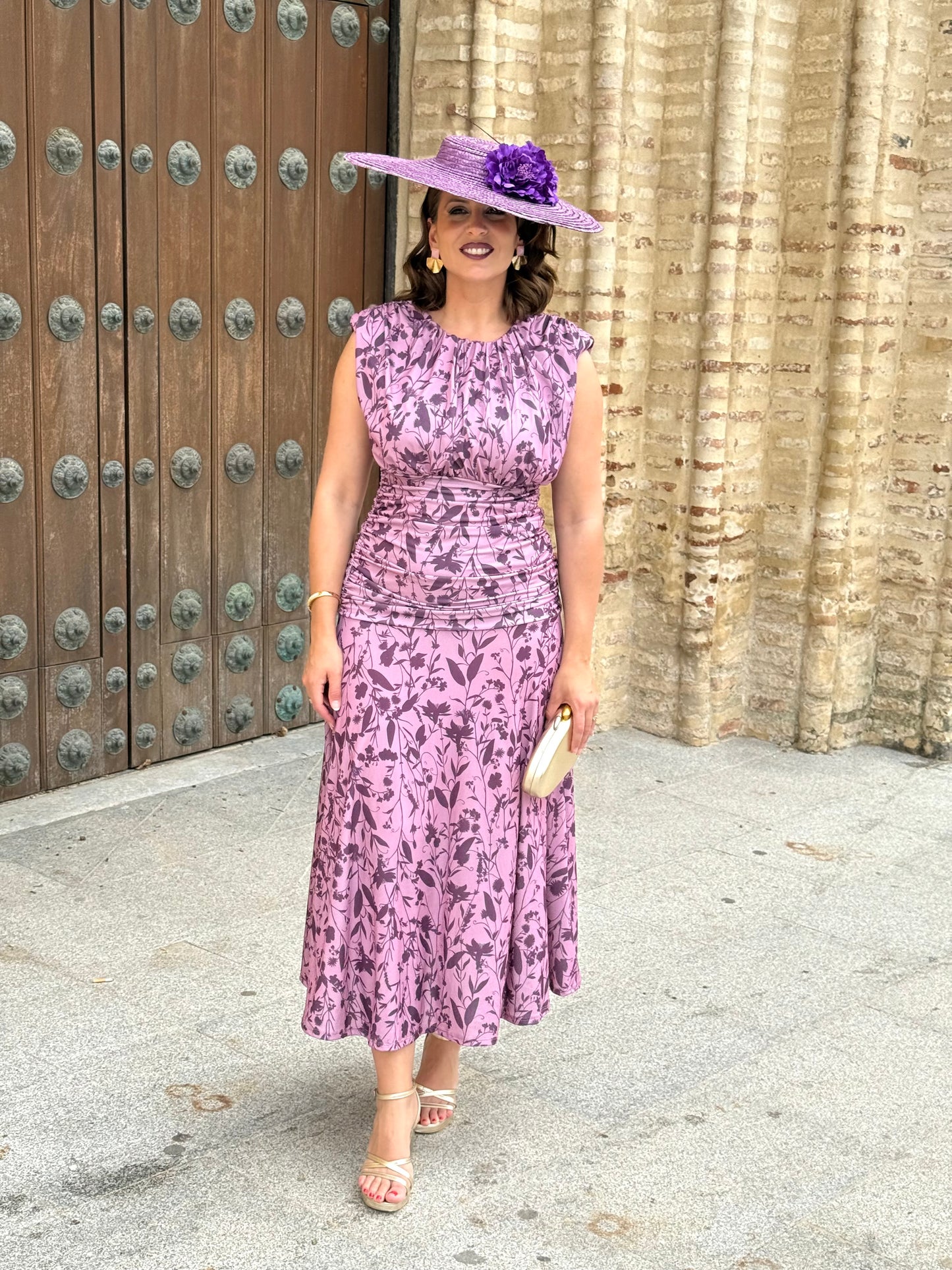 Vestido Lourdes Morado
