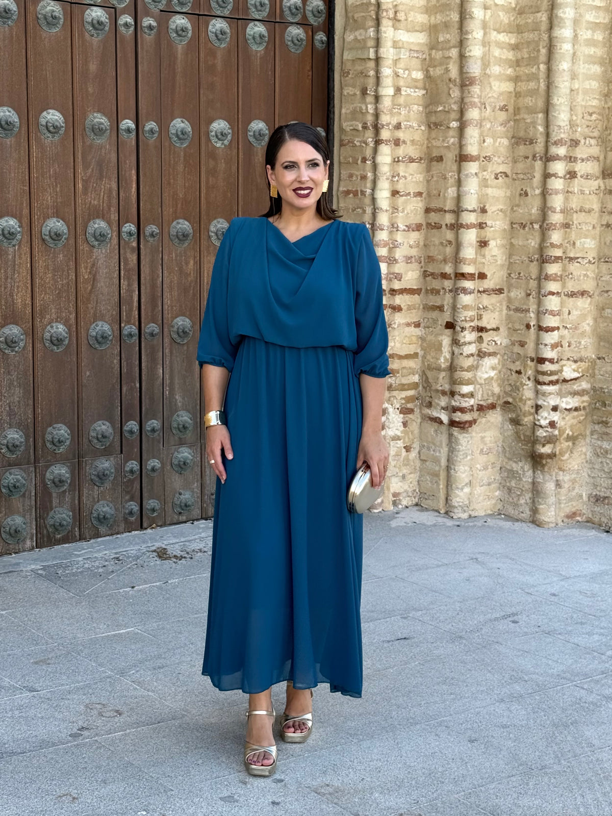 Vestido Miriam Petróleo