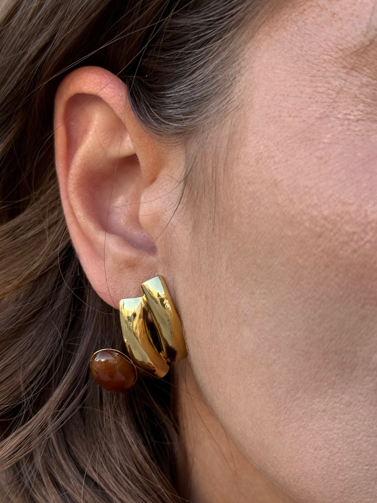 Pendientes Marrón