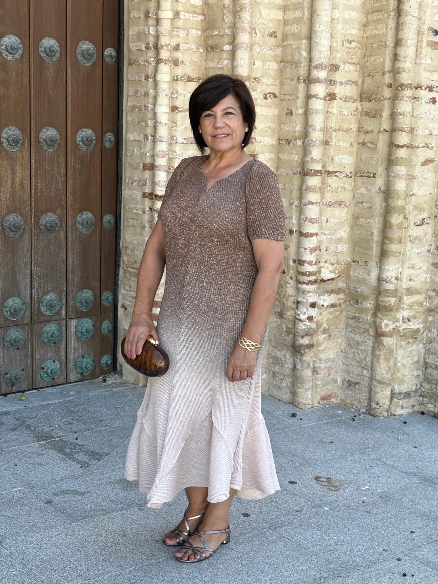 Vestido Velaria Camel