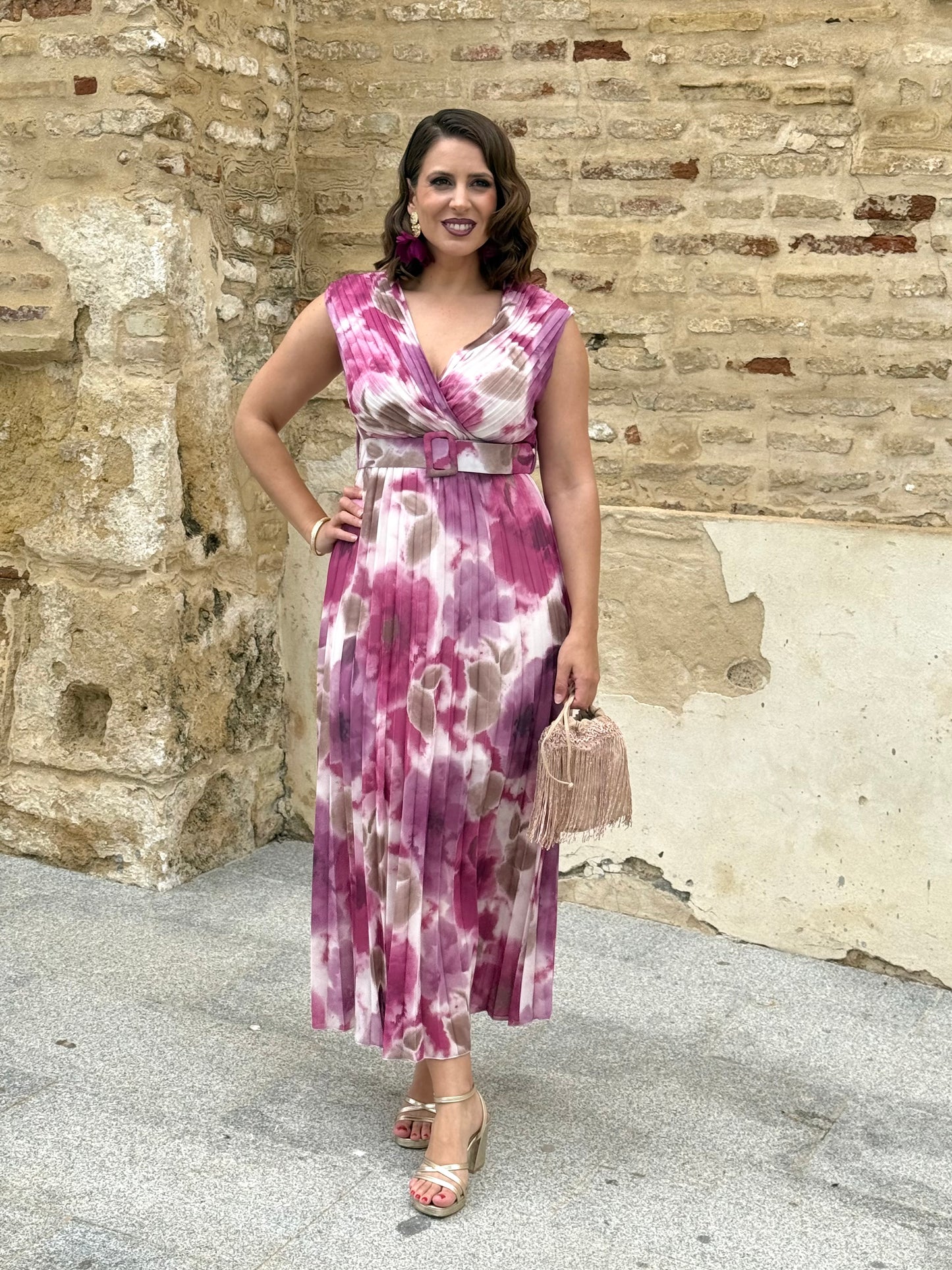 Vestido Amalia Buganvilla