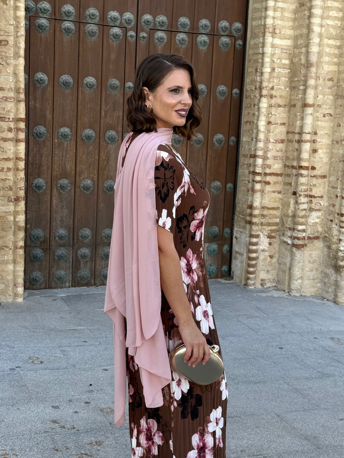 Capa de Gasa Rosa Claro
