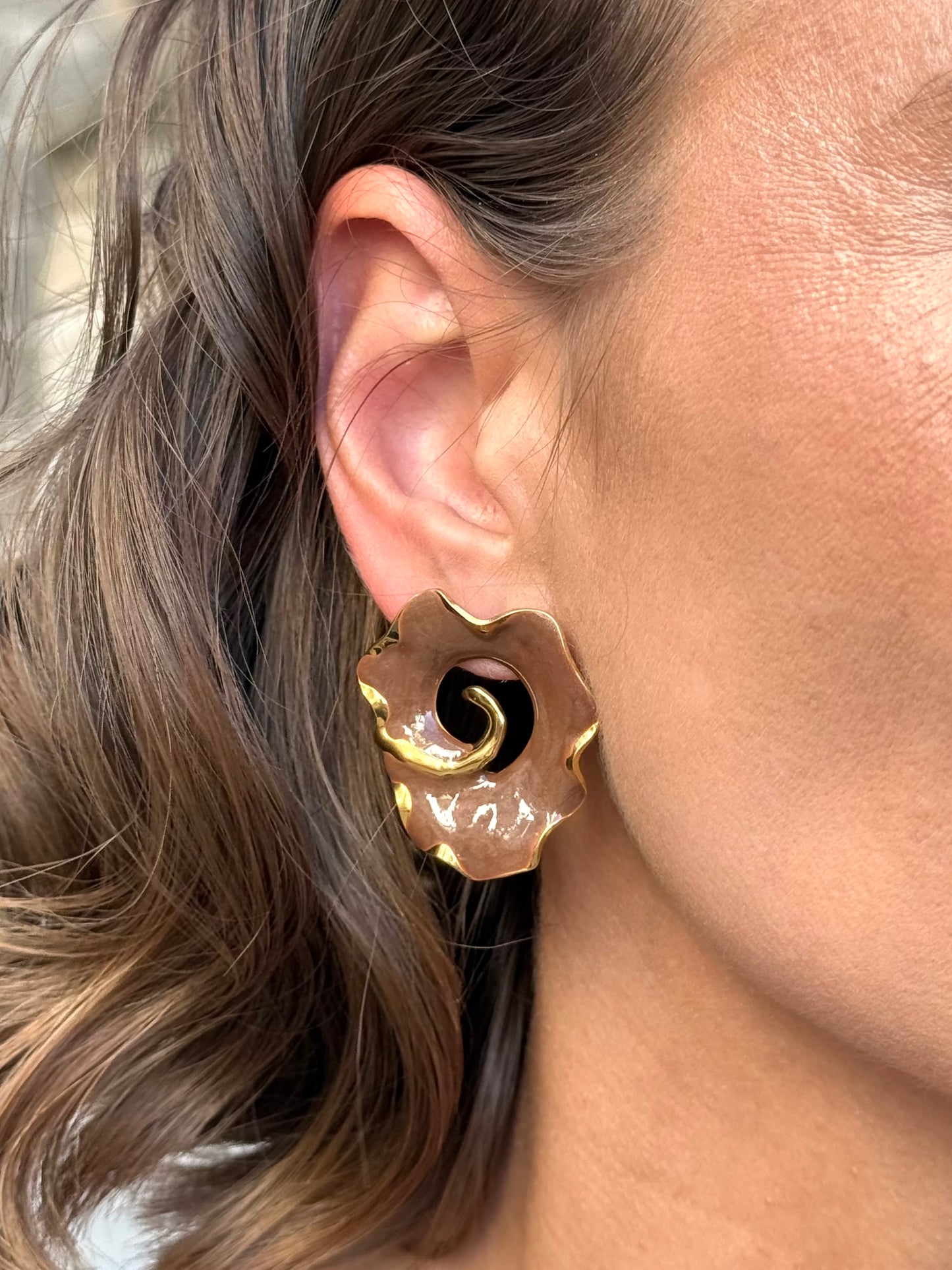 Pendientes Linda Marrón