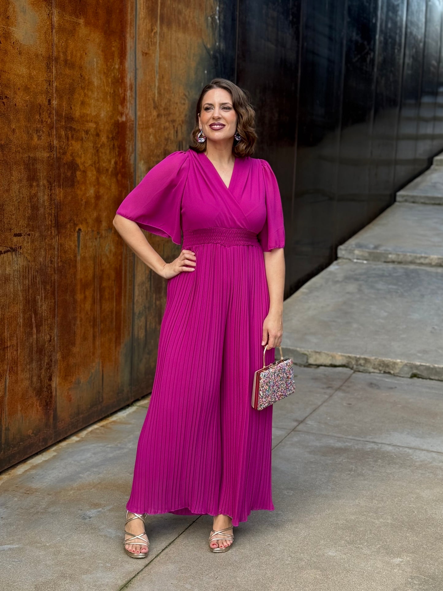 Mono plisado Buganvilla