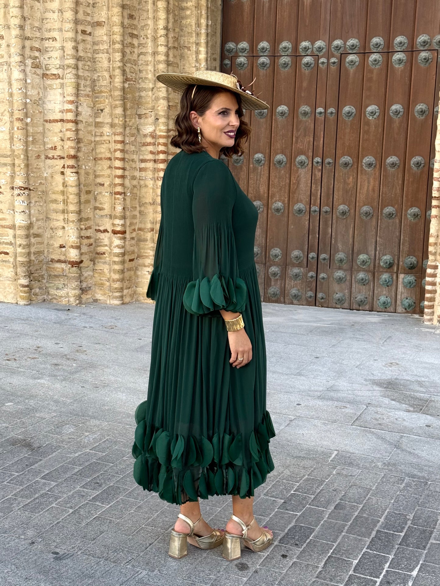 Vestido Alhambra Verde Botella