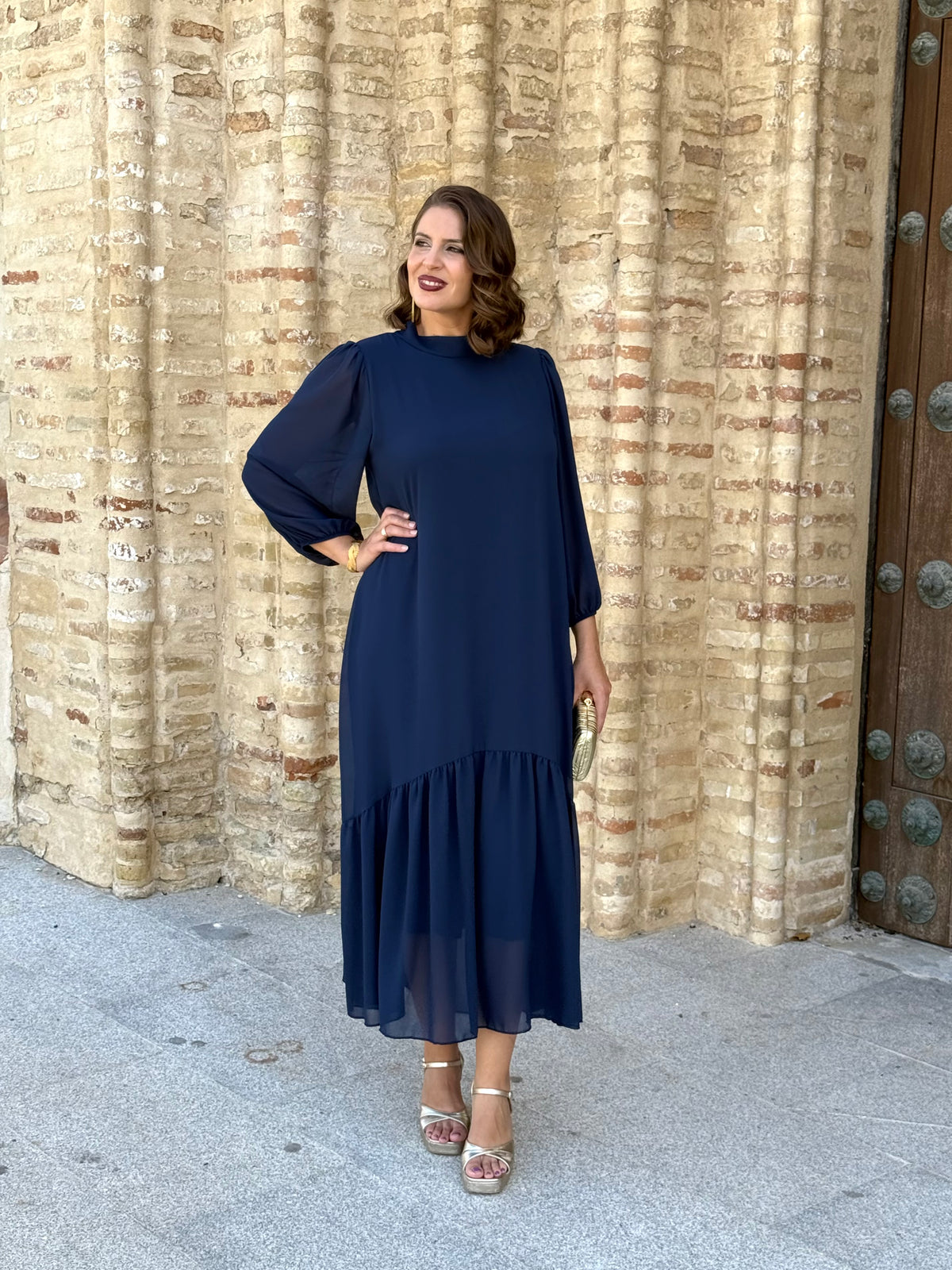 Vestido Amalia Azul Marino