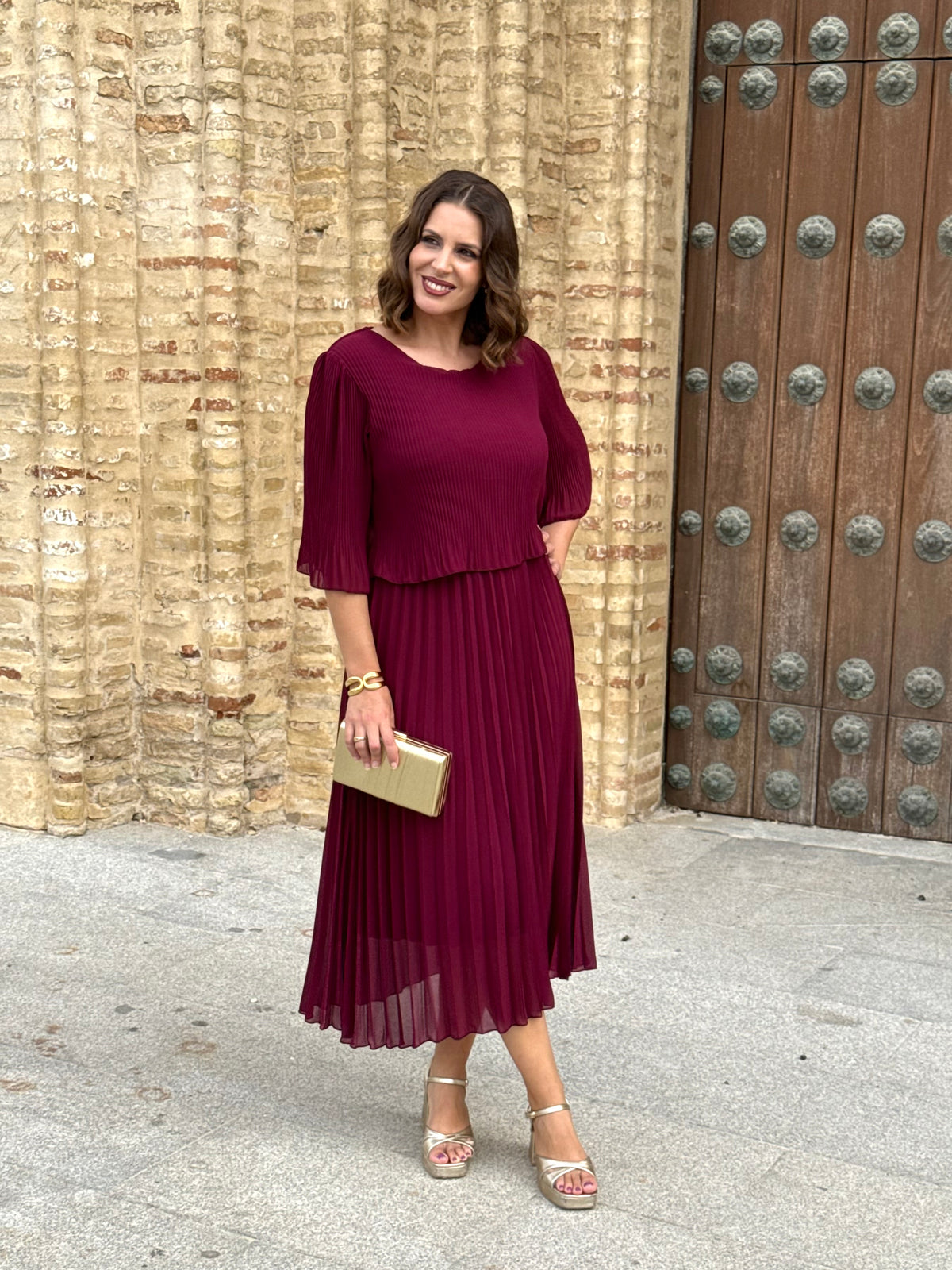 Vestido Altea Burdeos