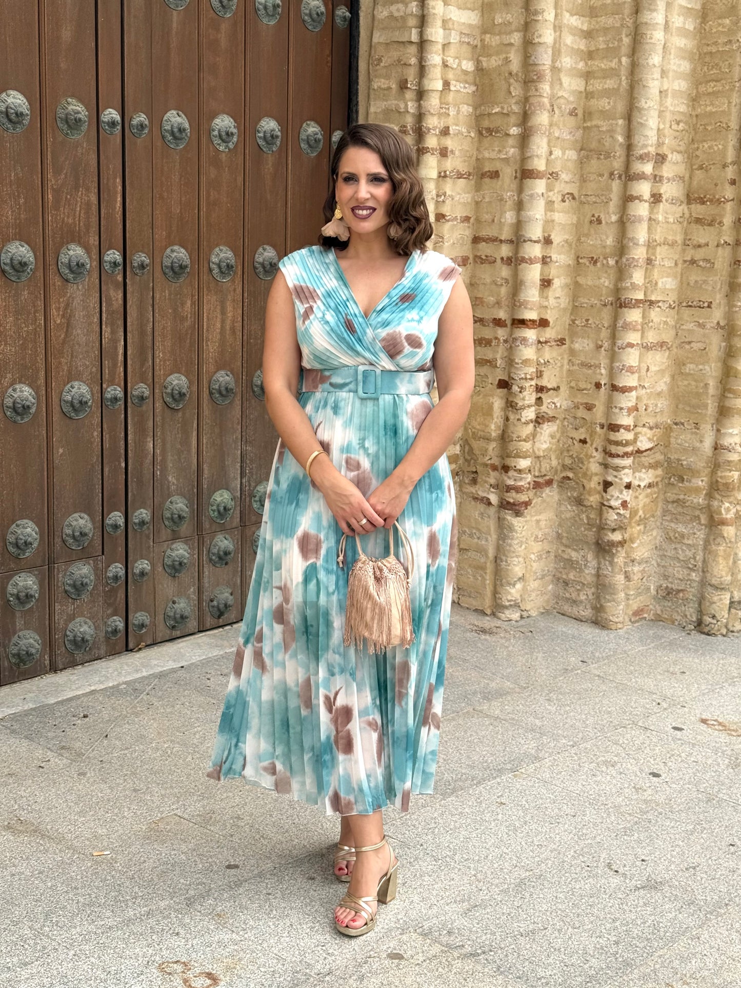 Vestido Amalia Agua Mar