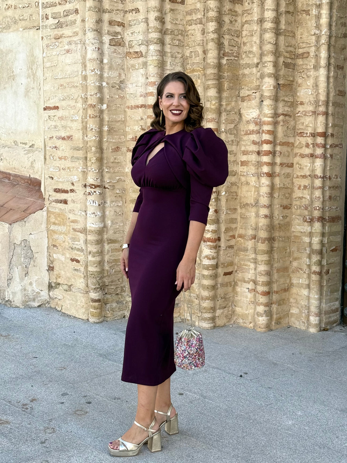 Vestido Leo Berenjena