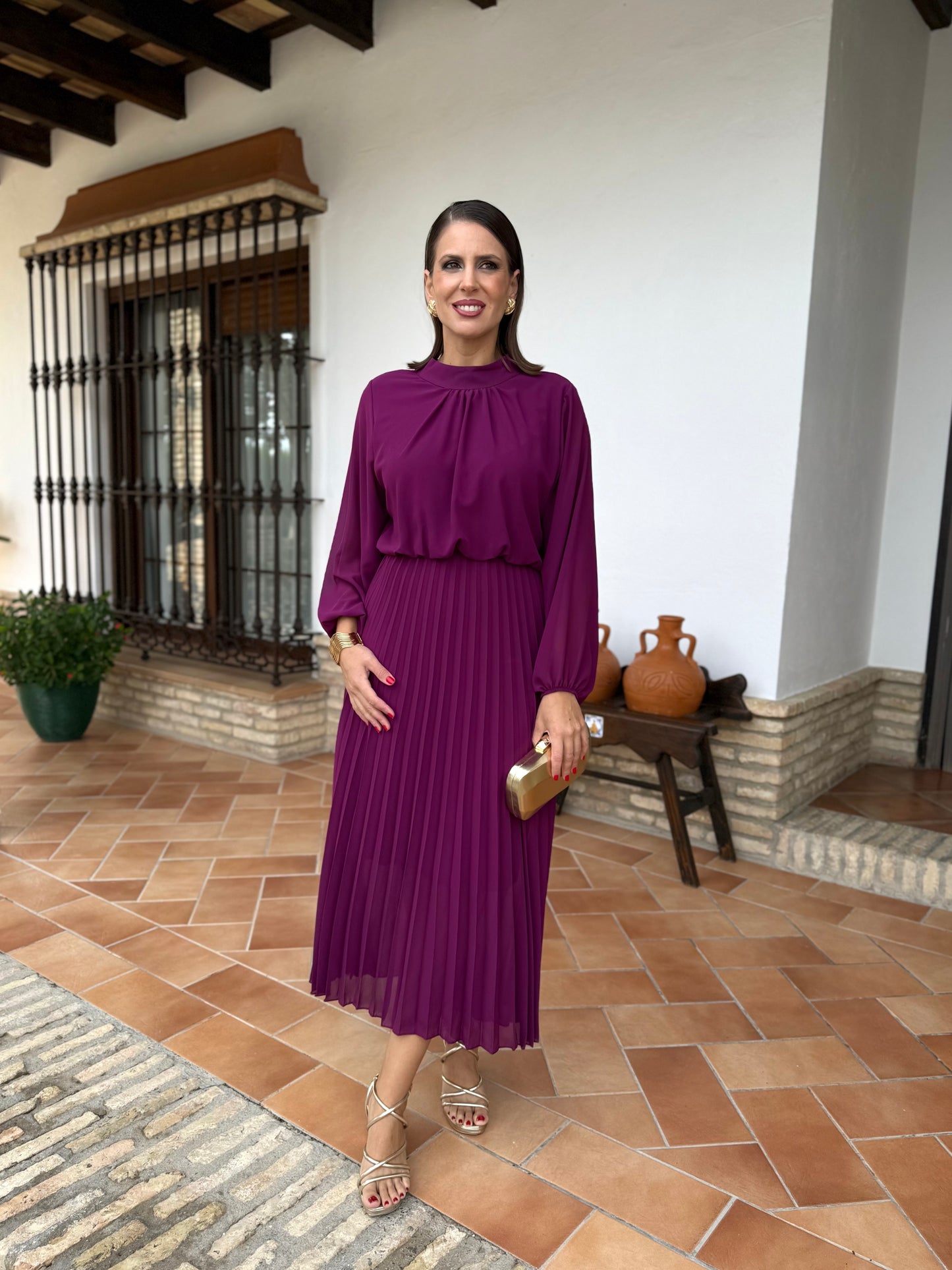 Vestido Julieta Buganvilla