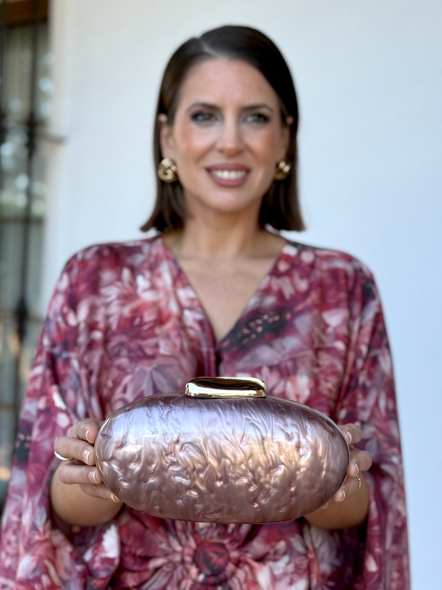 Bolso Ovalado Rosado