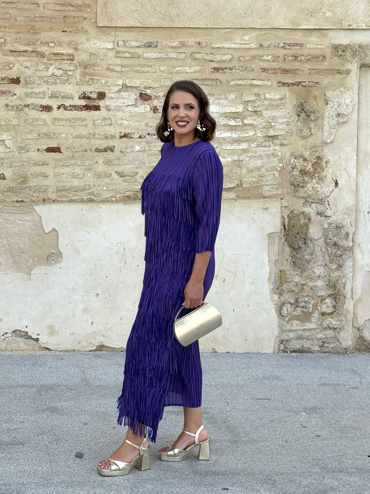 Vestido Almira Morado