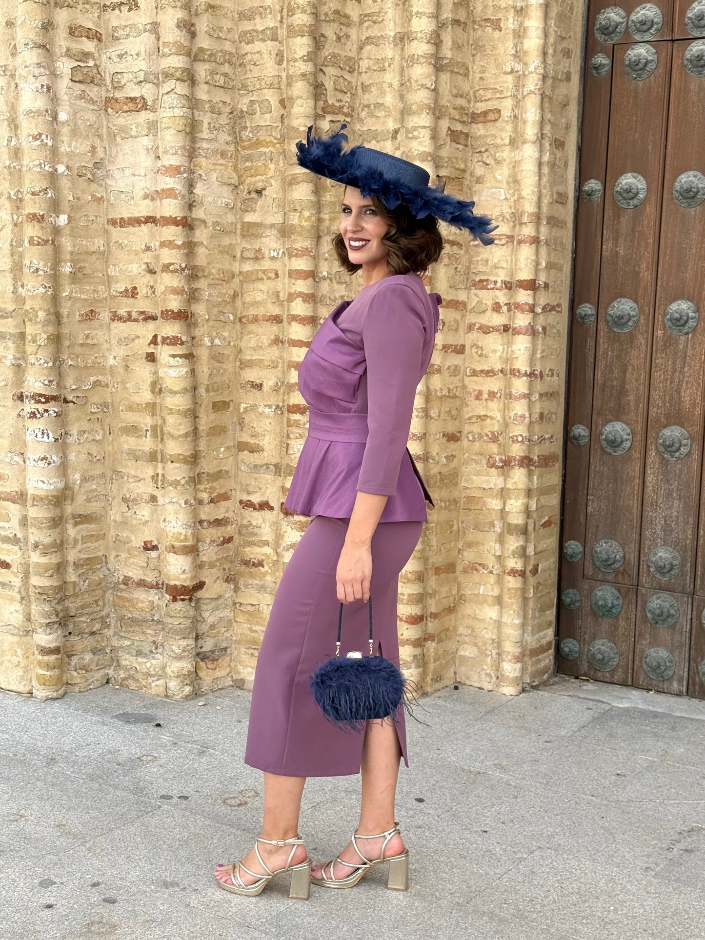 Vestido Adriana Malva Empolvado