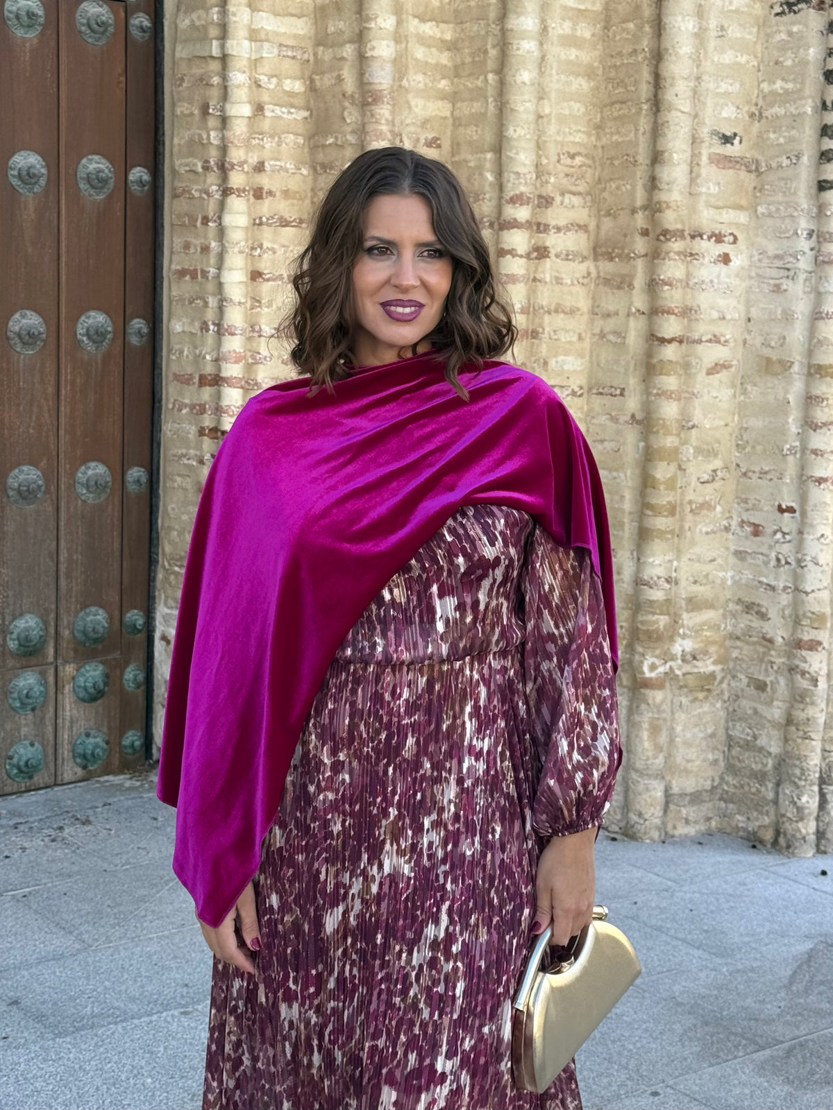 Capa de Terciopelo Buganvilla