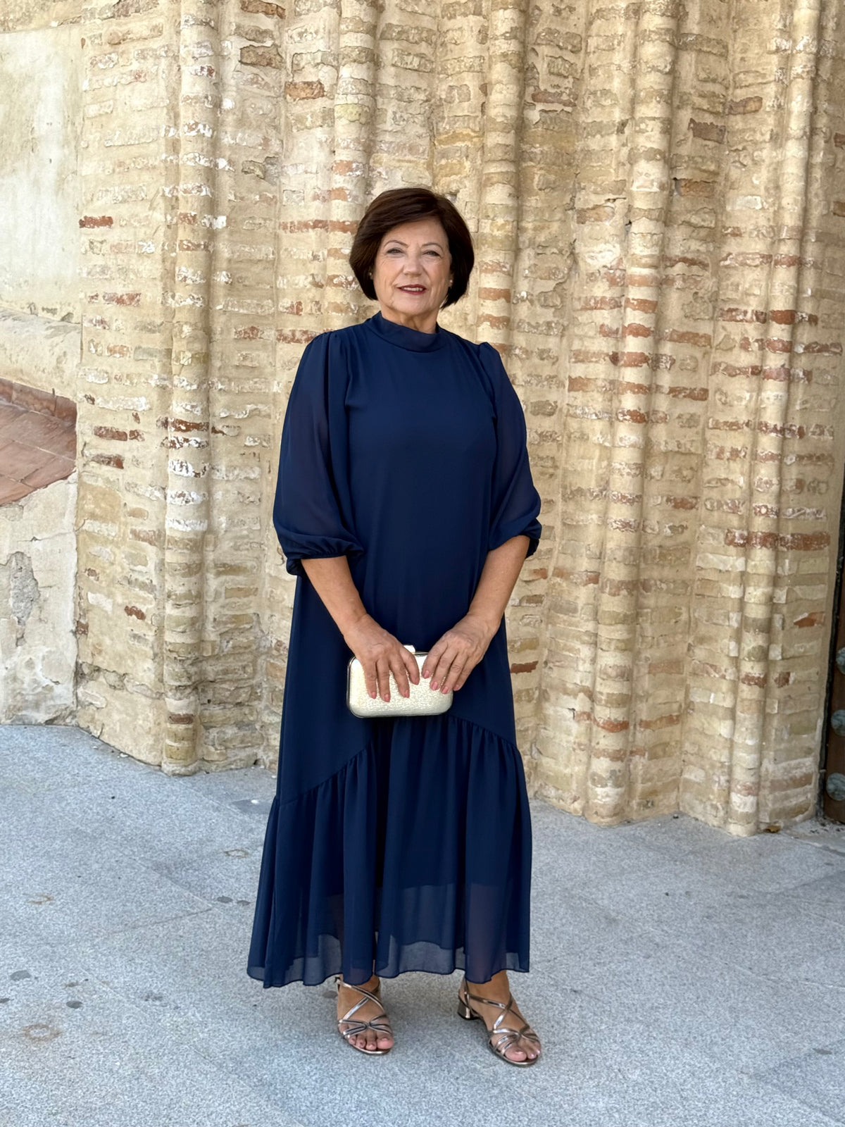 Vestido Amalia Azul Marino