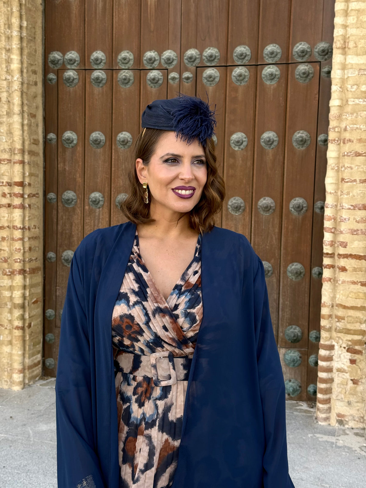 Kimono Gasa Azul Marino