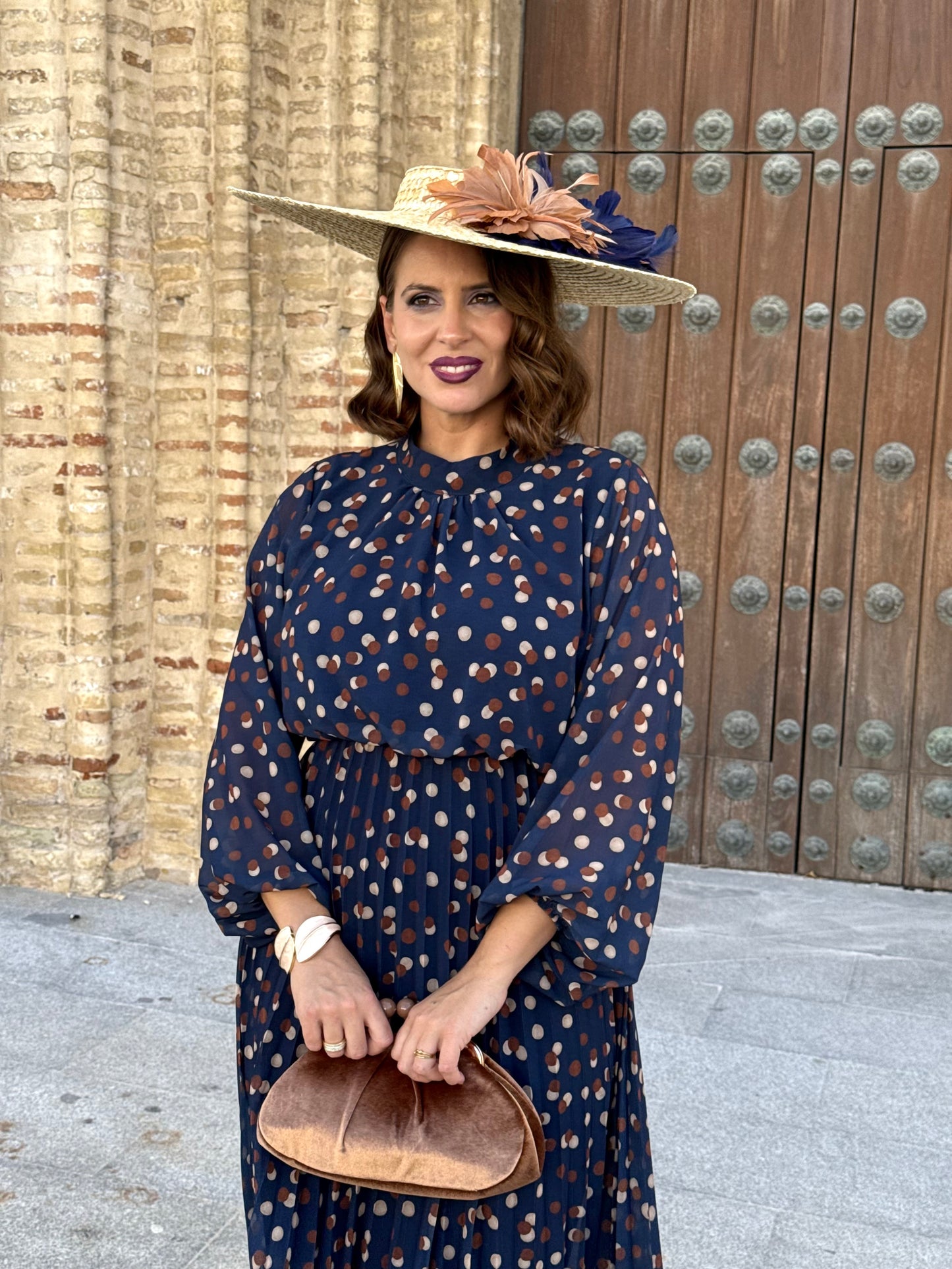 Vestido Julieta Estampado Marino