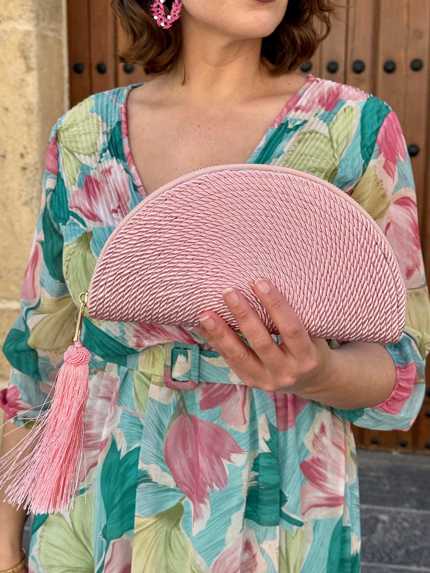 Bolso Abanico Rosa
