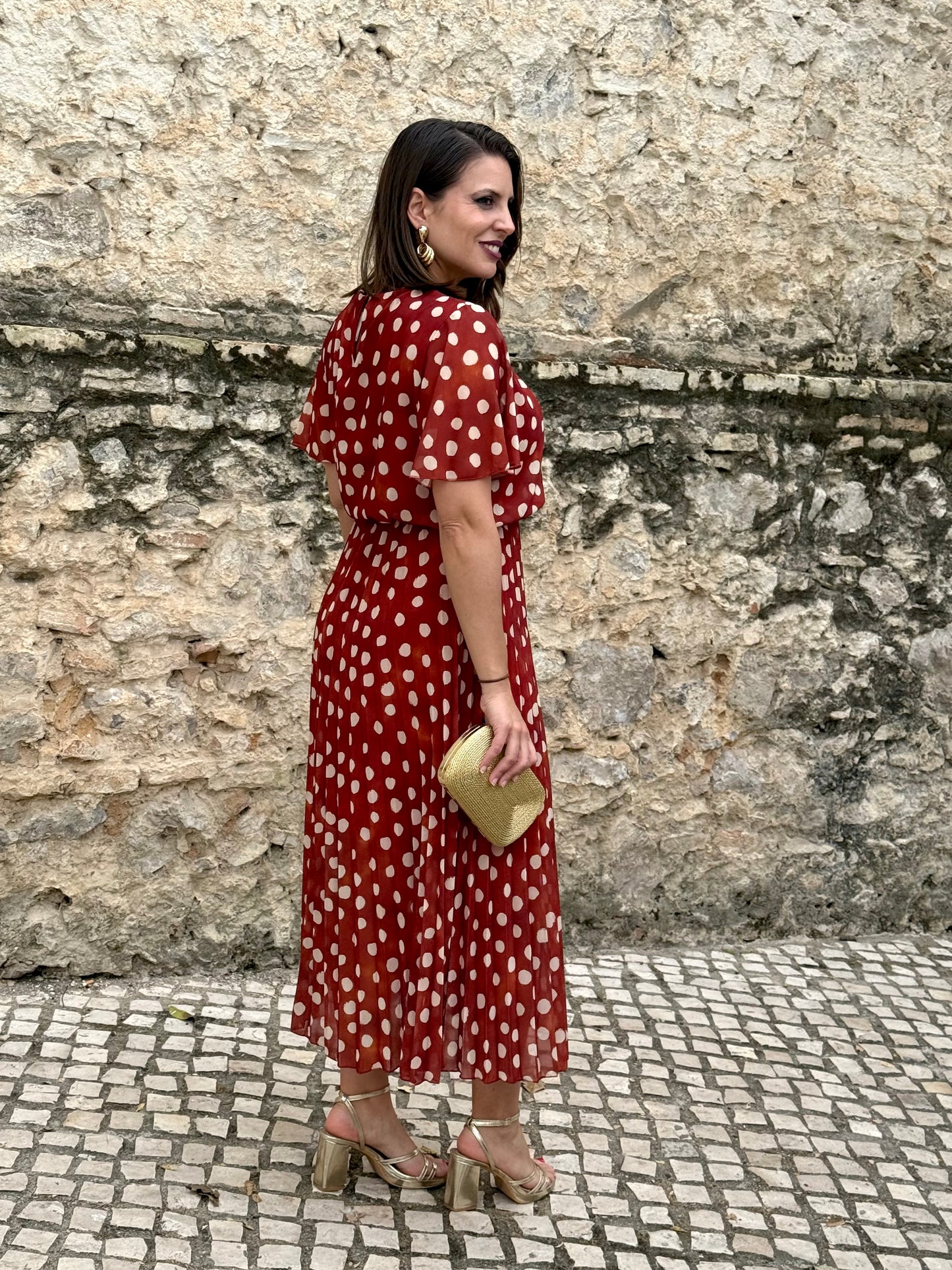 Vestido Bruma Lunar Teja