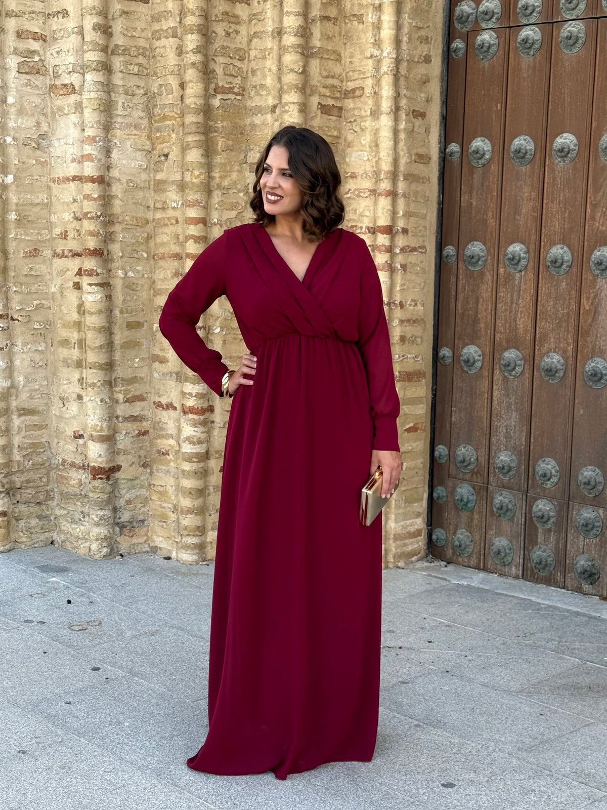 Vestido Ágata Burdeos