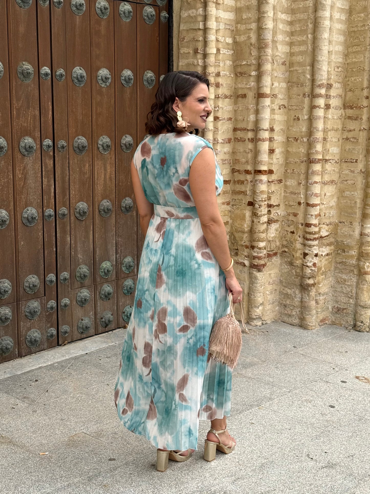 Vestido Amalia Agua Mar