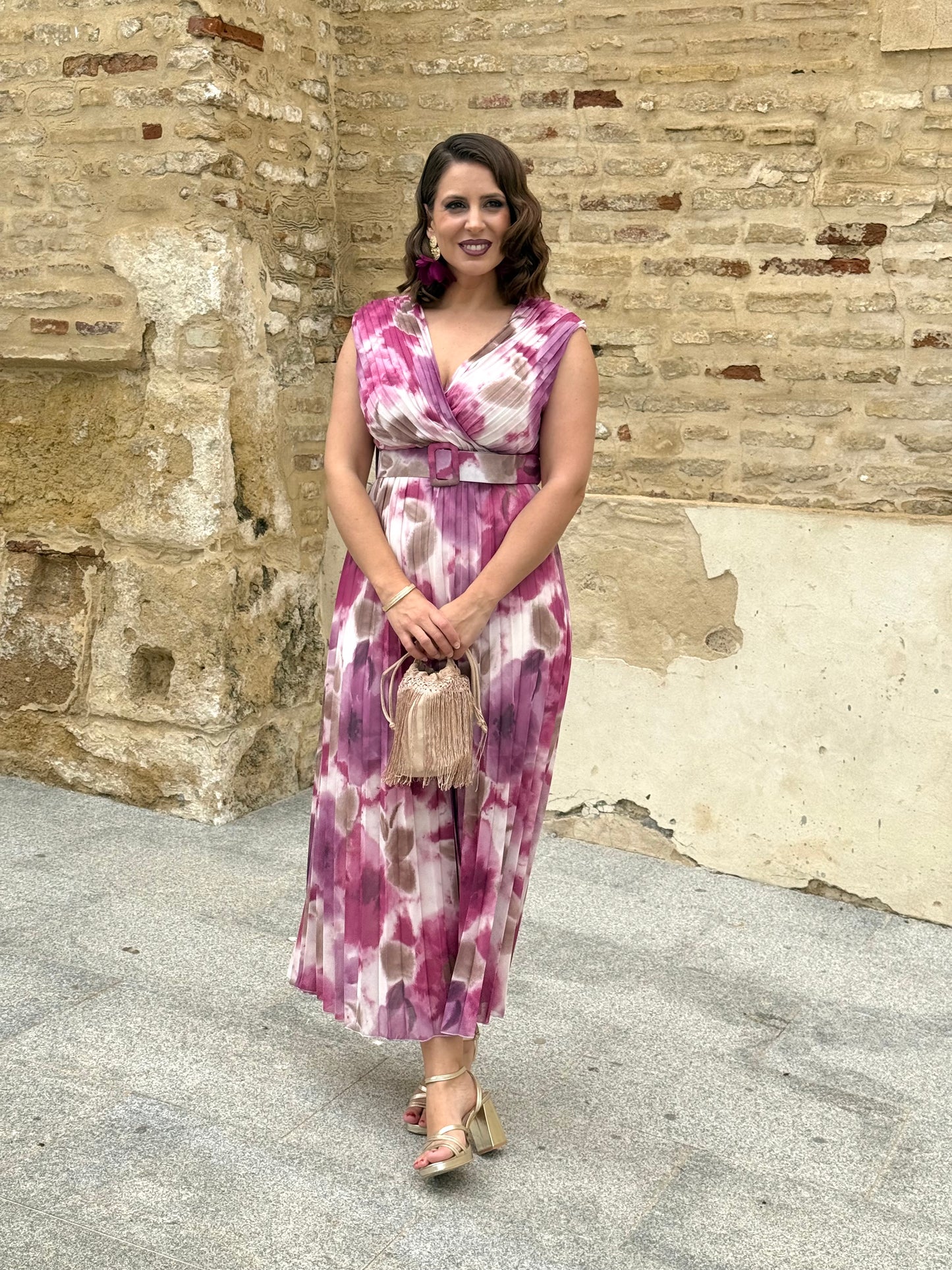 Vestido Amalia Buganvilla