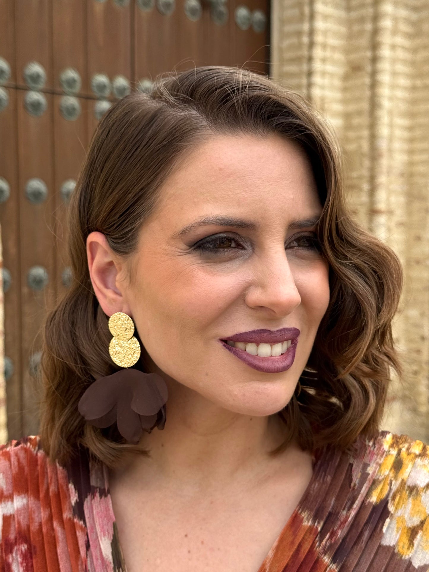 Pendientes Cris Marrón