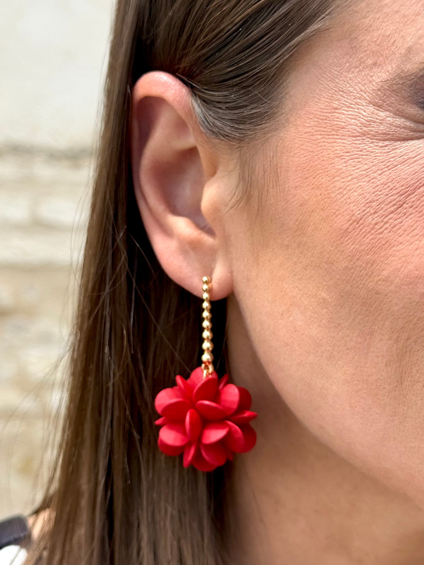 Pendientes Granada Rojo