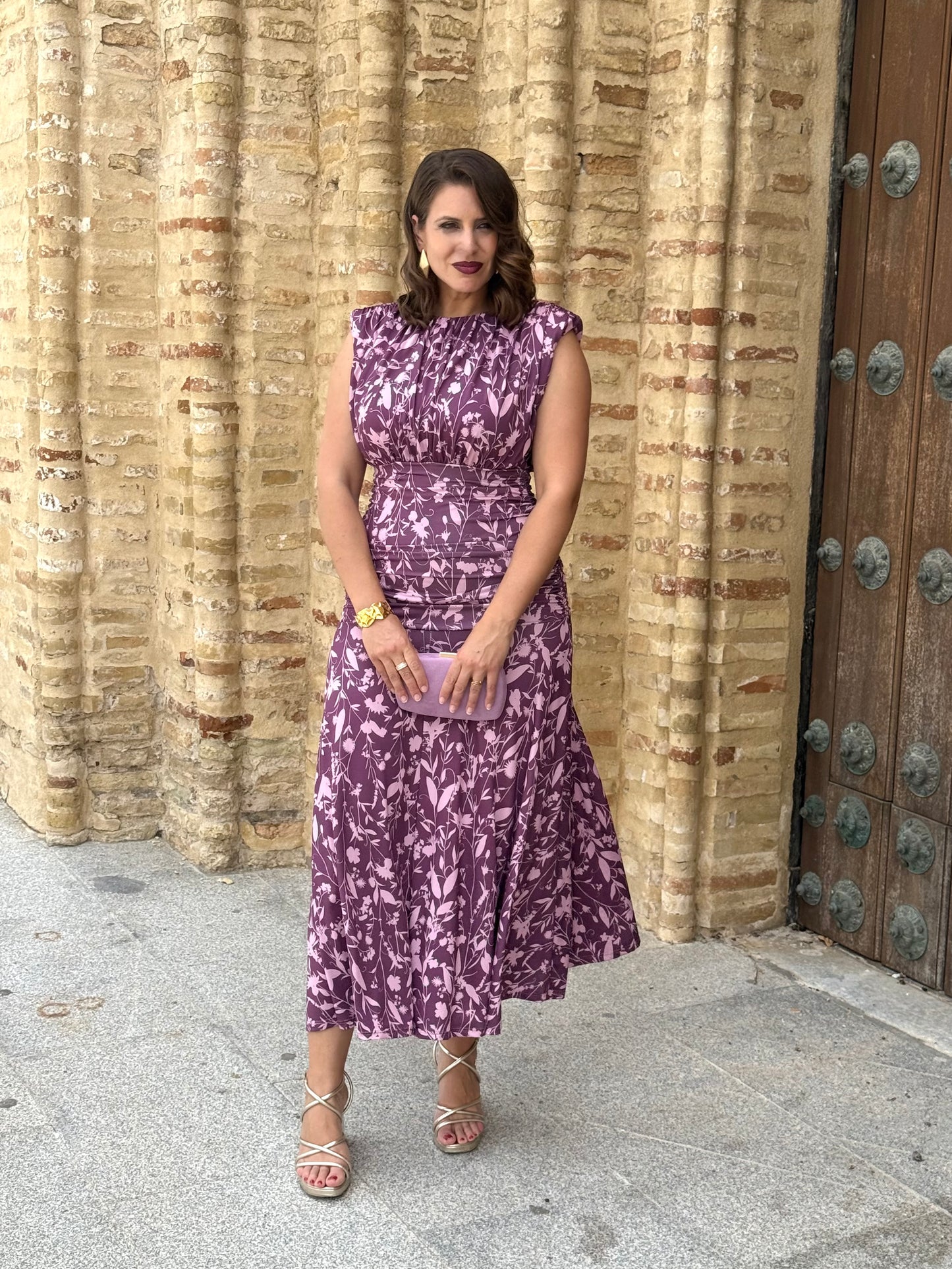 Vestido Lourdes Morado