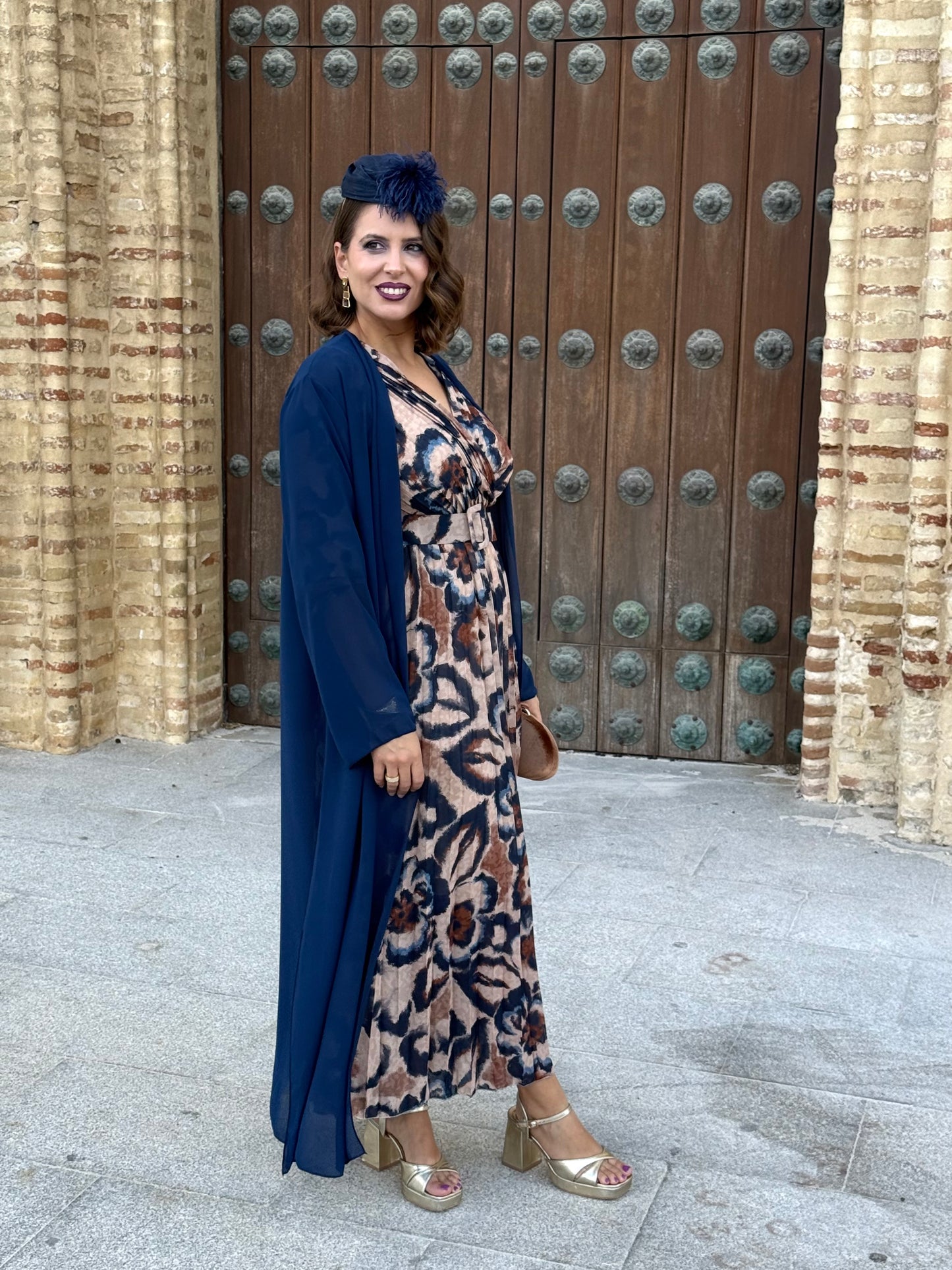 Kimono Gasa Azul Marino