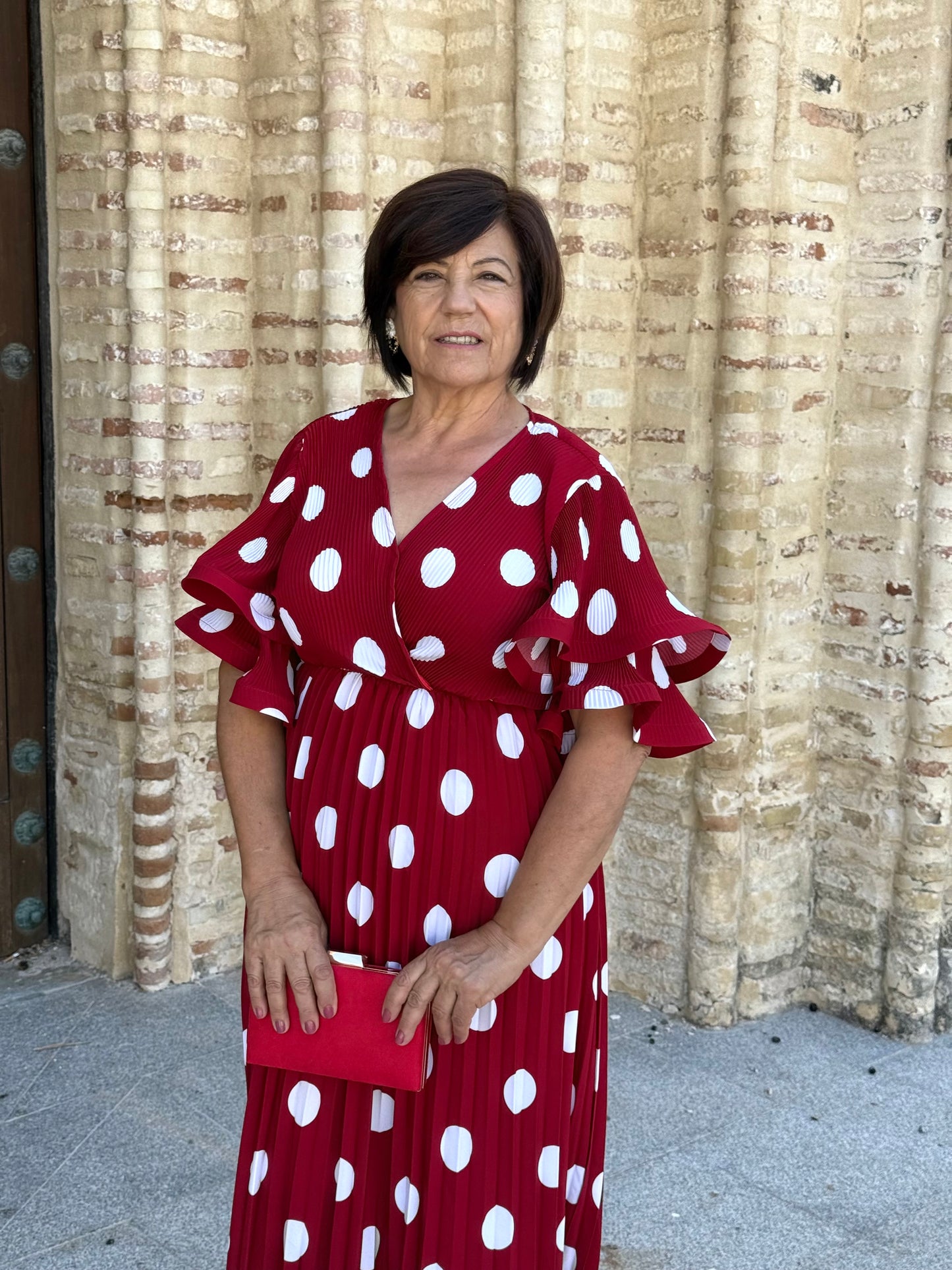 Vestido Dalia Lunar Rojo